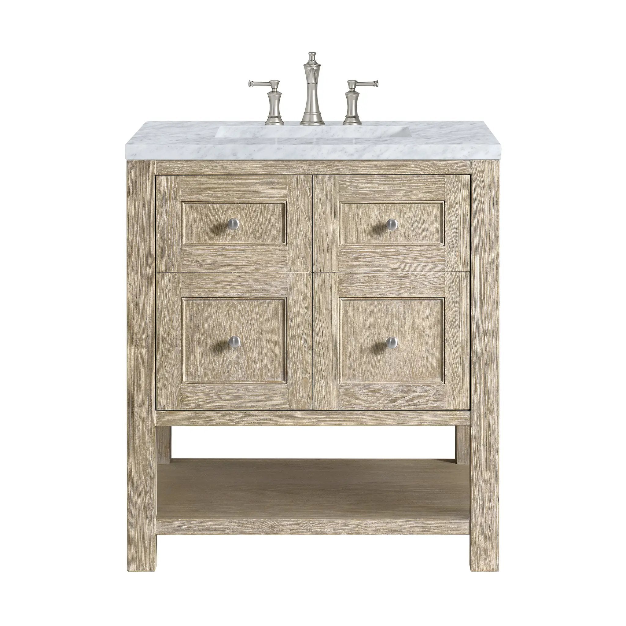 James Martin Breckenridge 30" Single Vanity Set - Whitewashed Oak by James Martin Vanities
