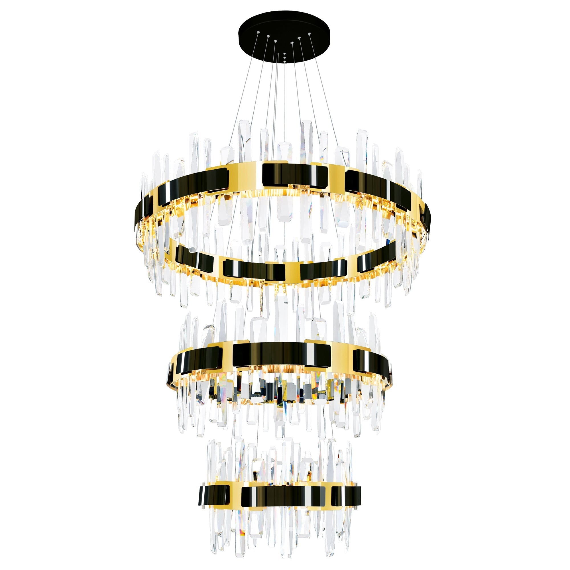 black chandelier
