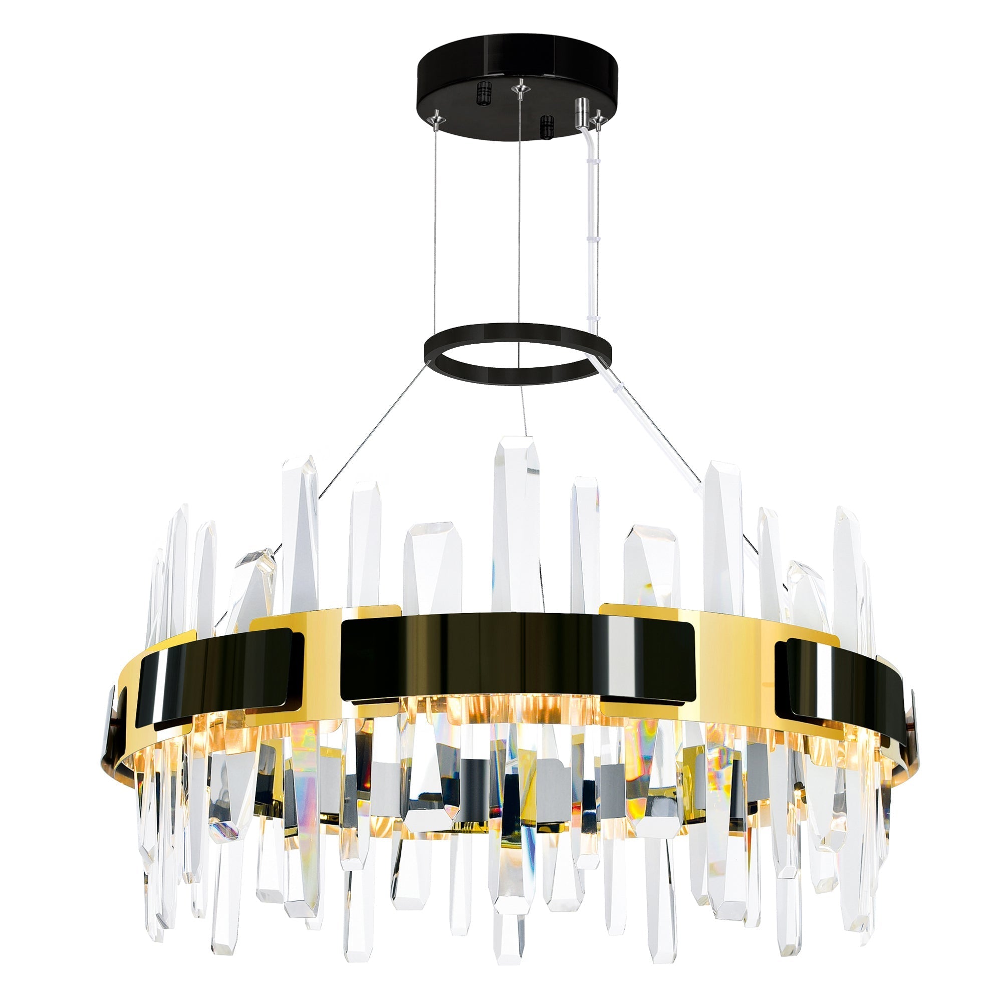 black chandelier