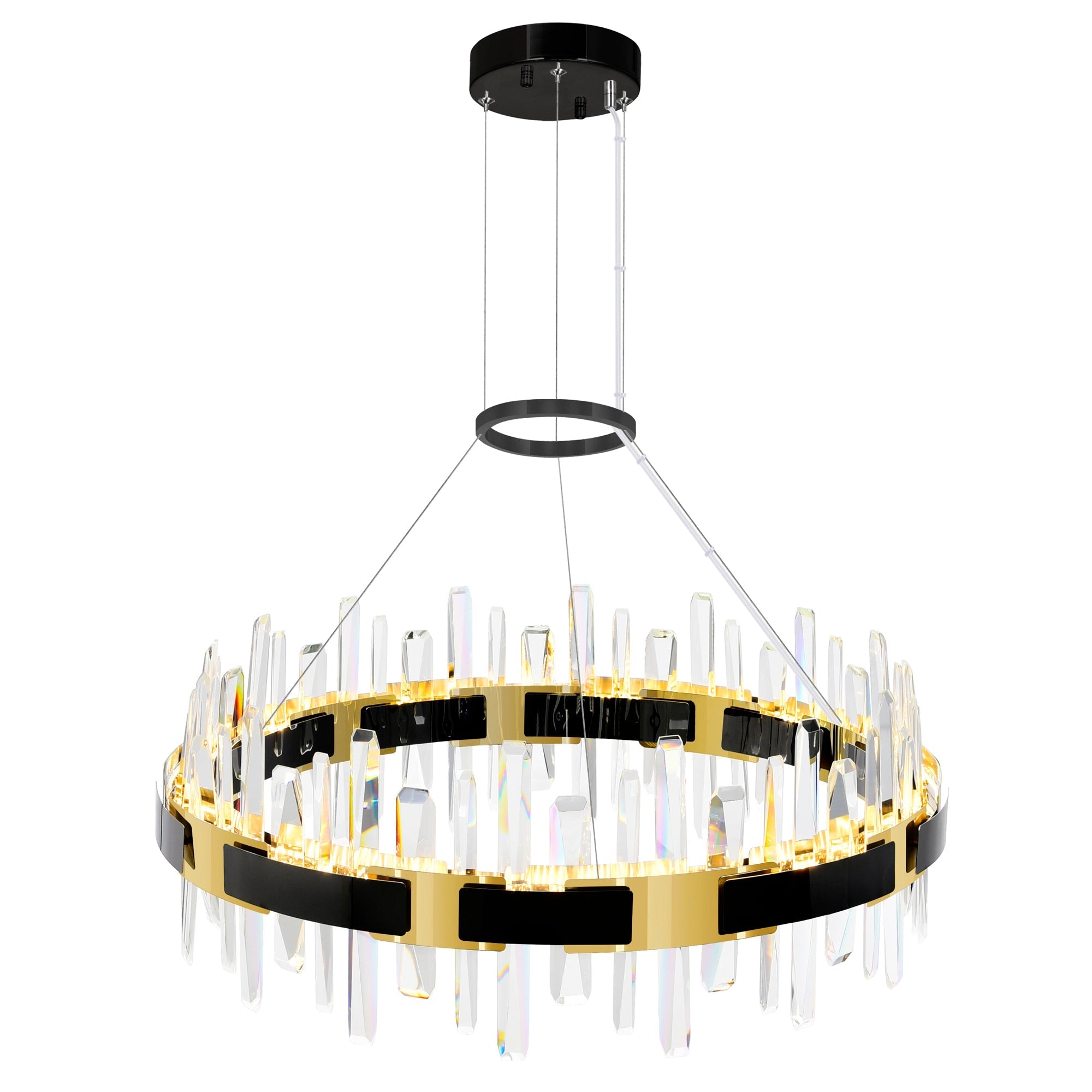 black chandelier