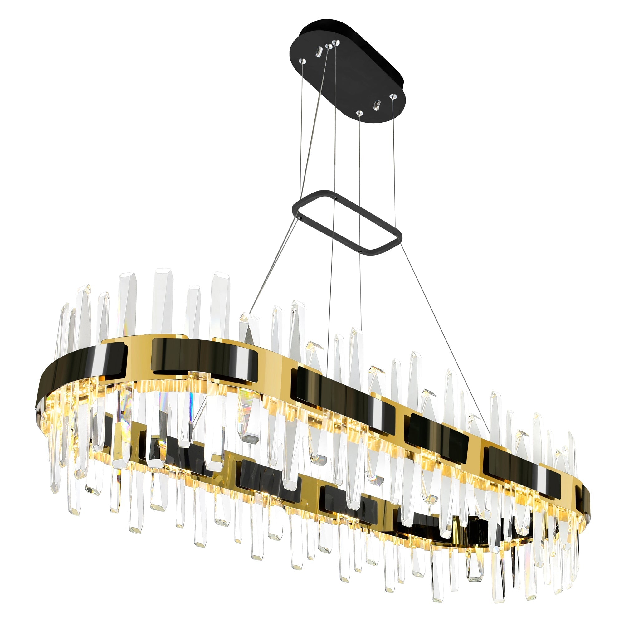 black chandelier