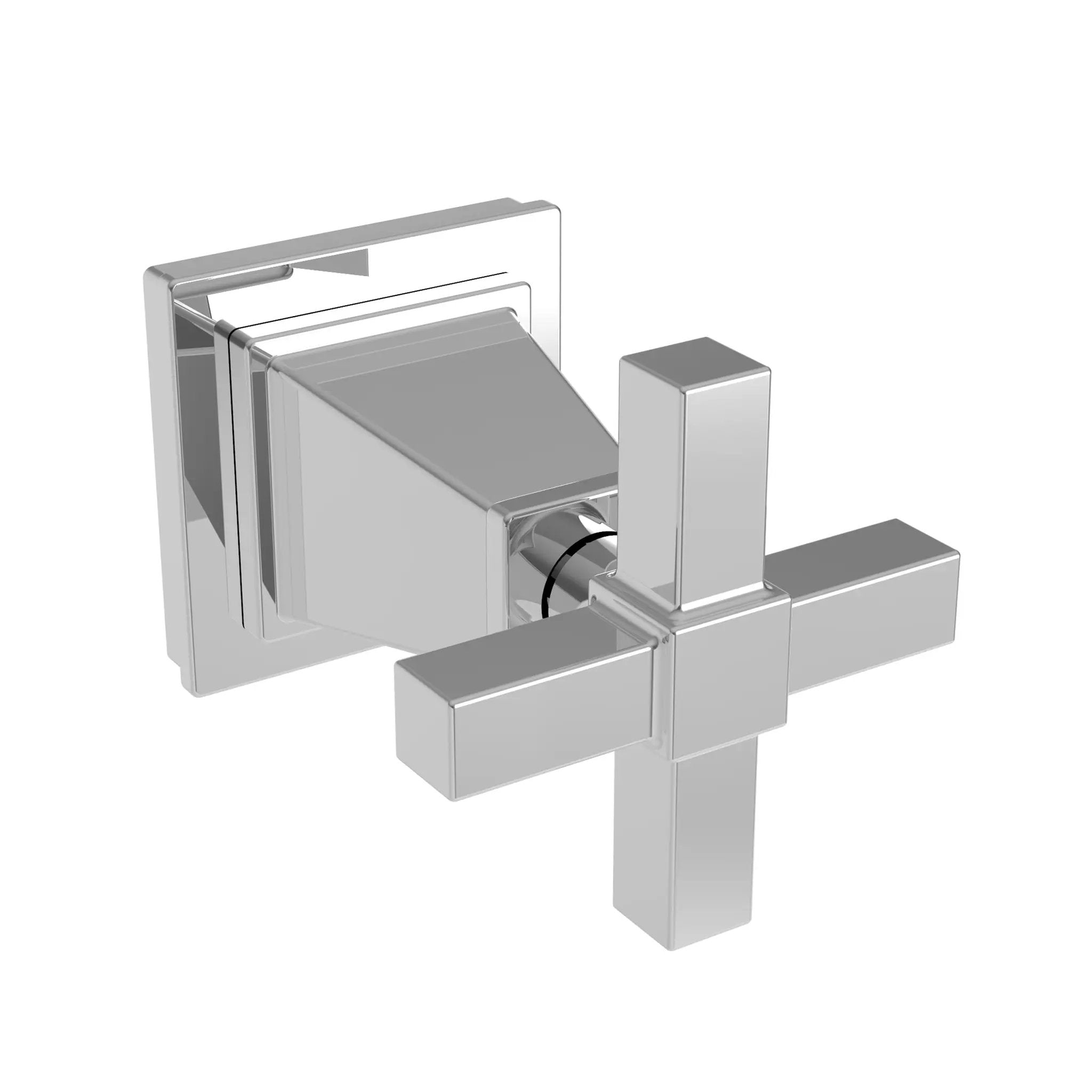 polished chrome control handle