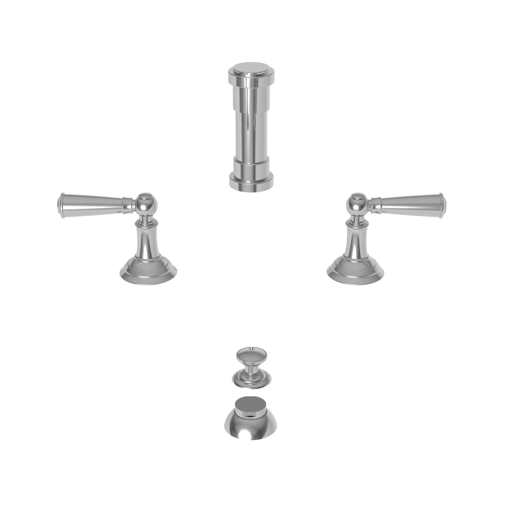 polished chrome bidet set