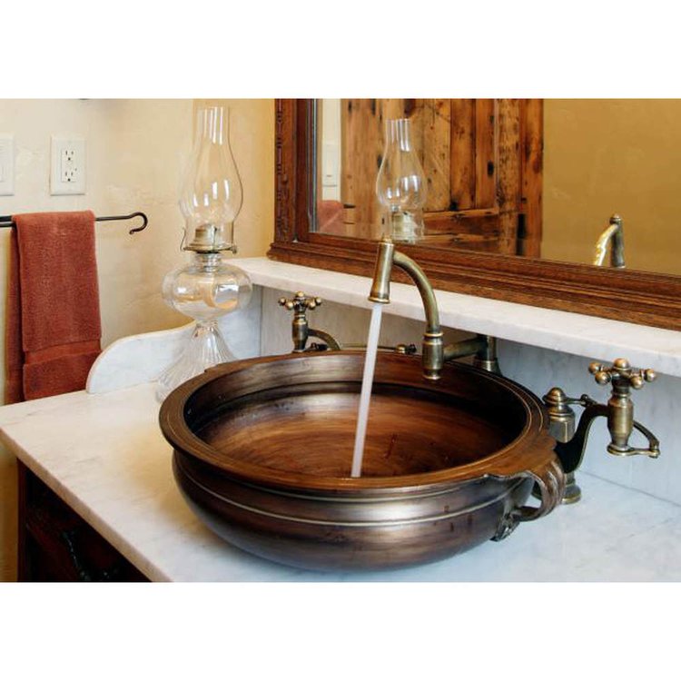 antique bronze sink