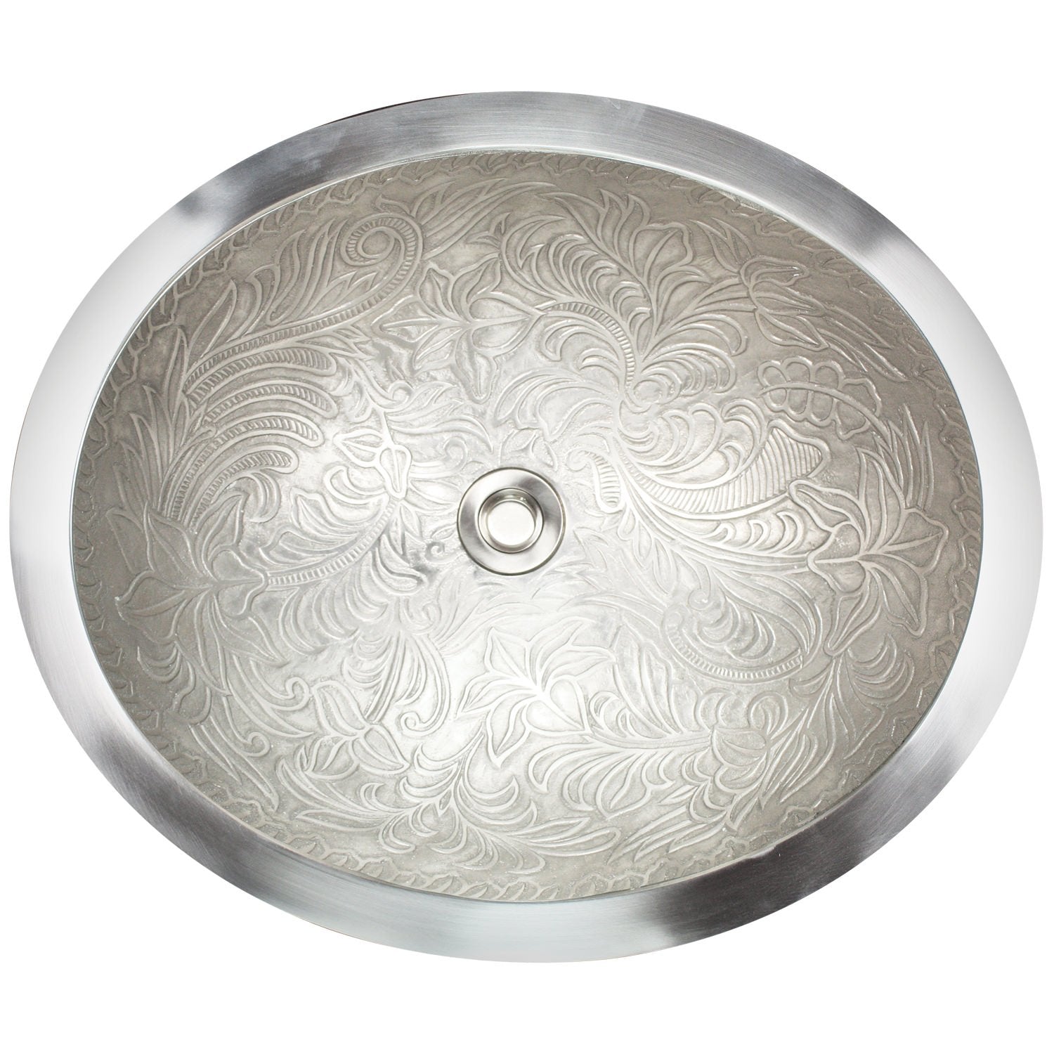 Linkasink Oval Botanical Drop-In Undermount or Vessel Sink 18.5"