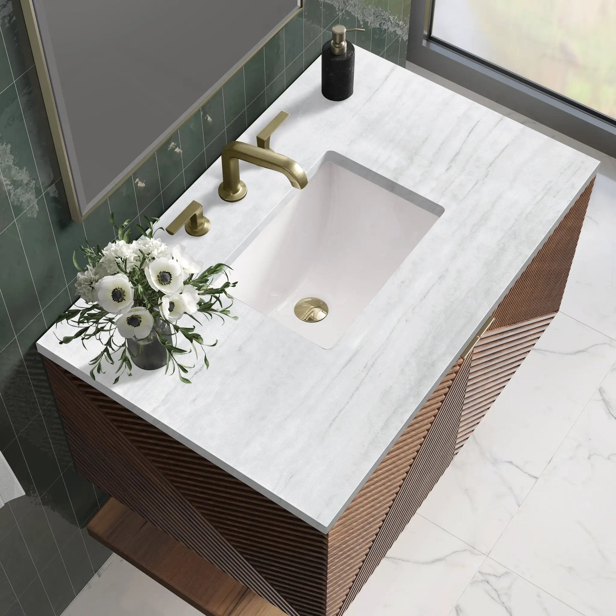 chestnut vanity