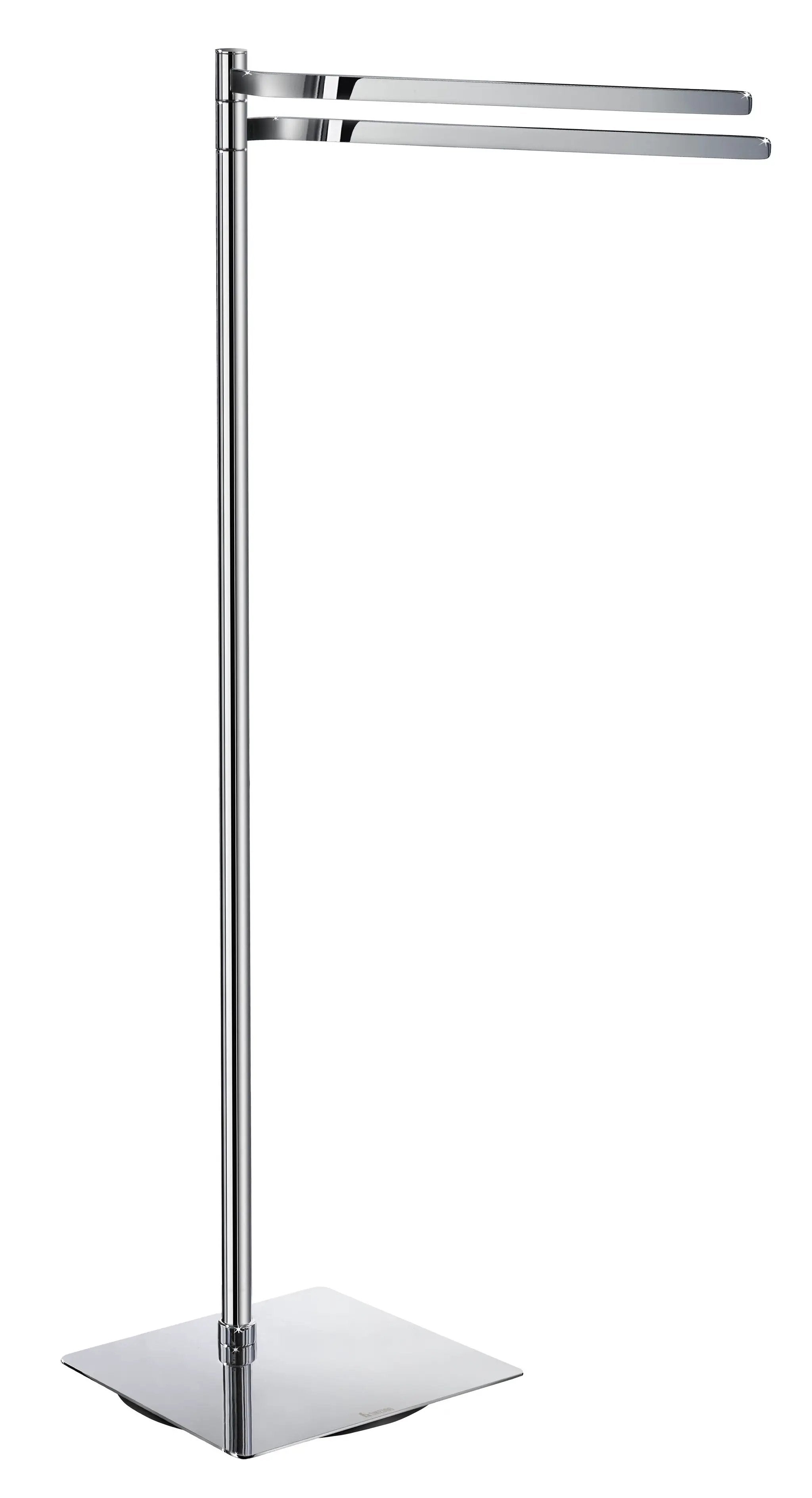 polished chrome towel rail