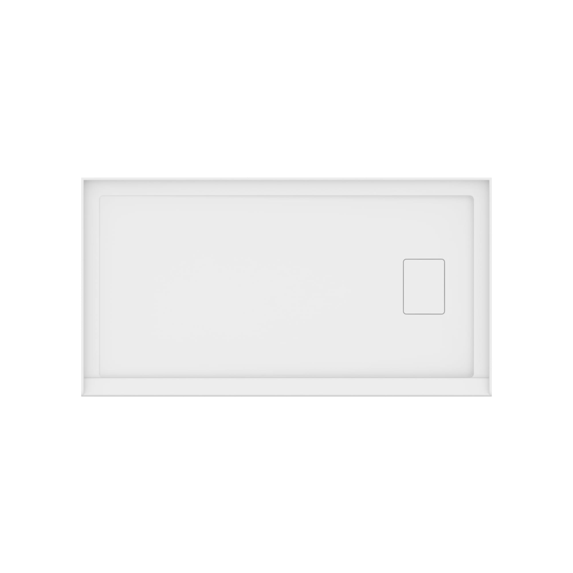 Neptune Rouge Acrylic Shower Base in White