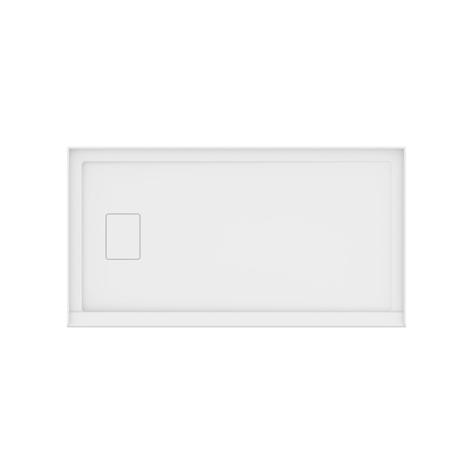 Neptune Rouge Acrylic Shower Base in White