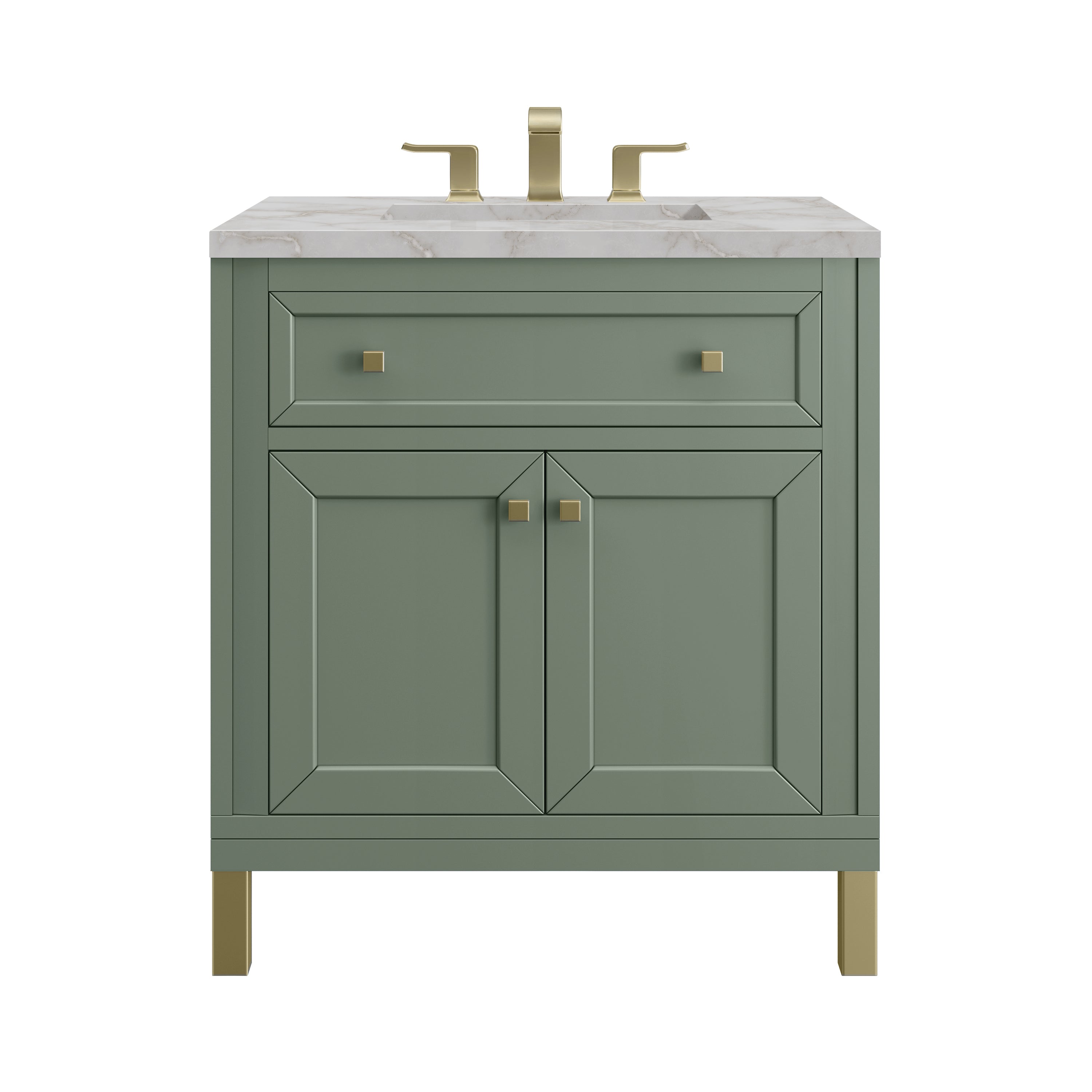 James Martin Vanities Chicago 30" Single Vanity - Smokey Celadon