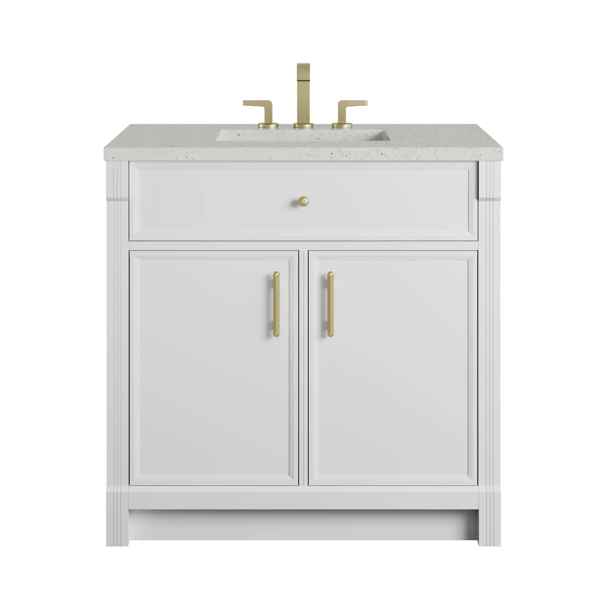 James Martin Bellshire 36" Single Vanity Set - Bright White by James Martin Vanities