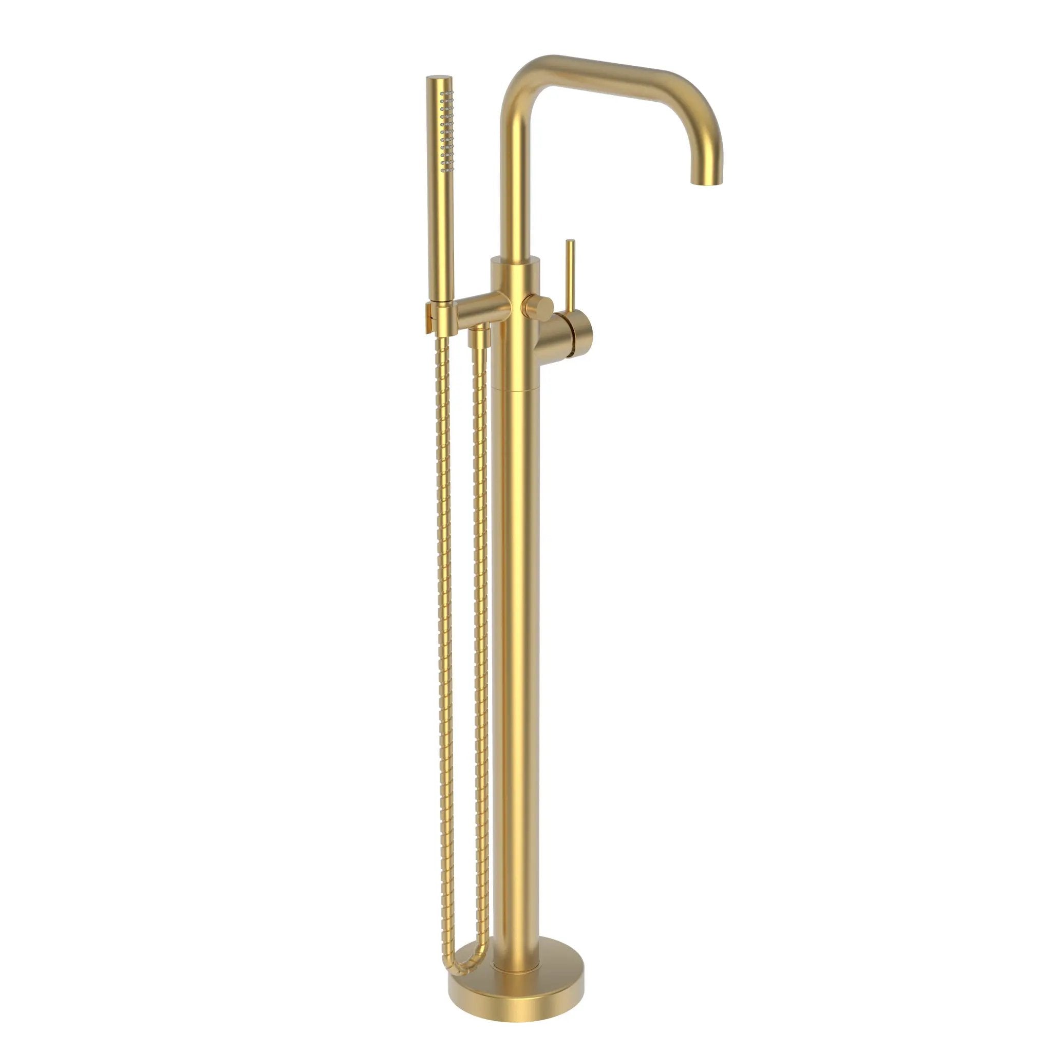 Newport Brass East Square Exposed Tub and Hand Shower Set - Free Standing by Newport Brass