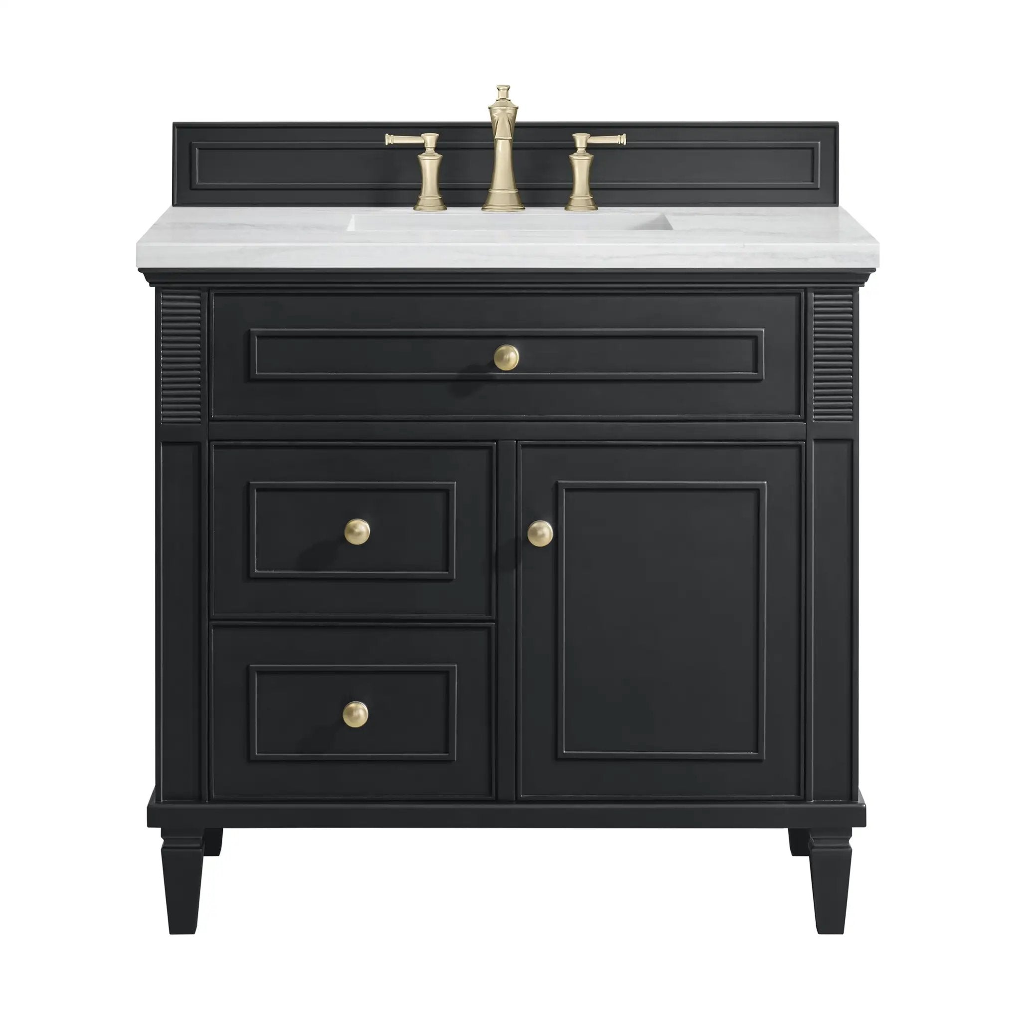 James Martin Lorelai 36" Single Vanity Set - Black Onyx by James Martin Vanities