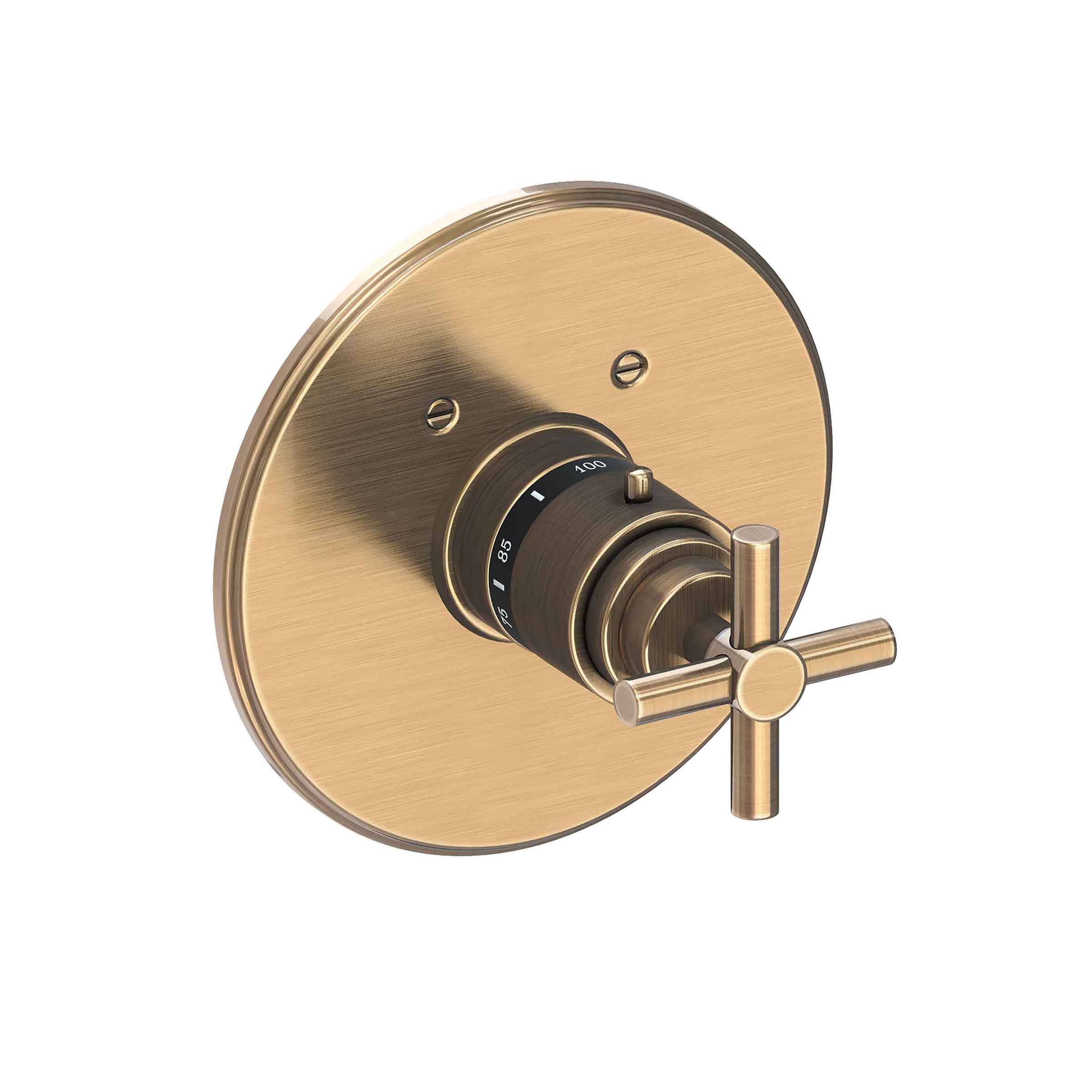 Newport Brass East Linear 3/4" Round Thermostatic Trim Plate with Handle