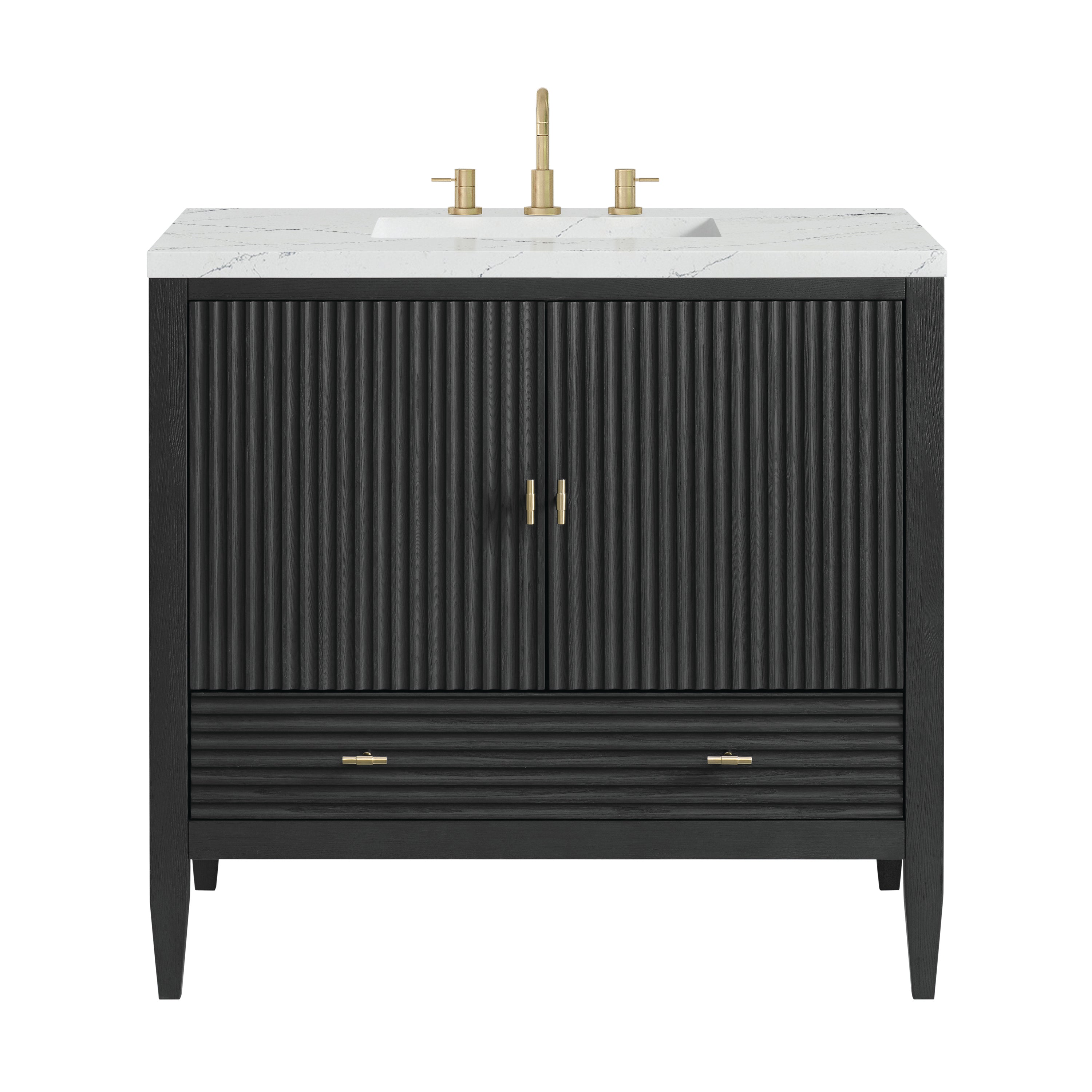 James Martin Vanities Myrrin 36" Vanity - Carbon Oak