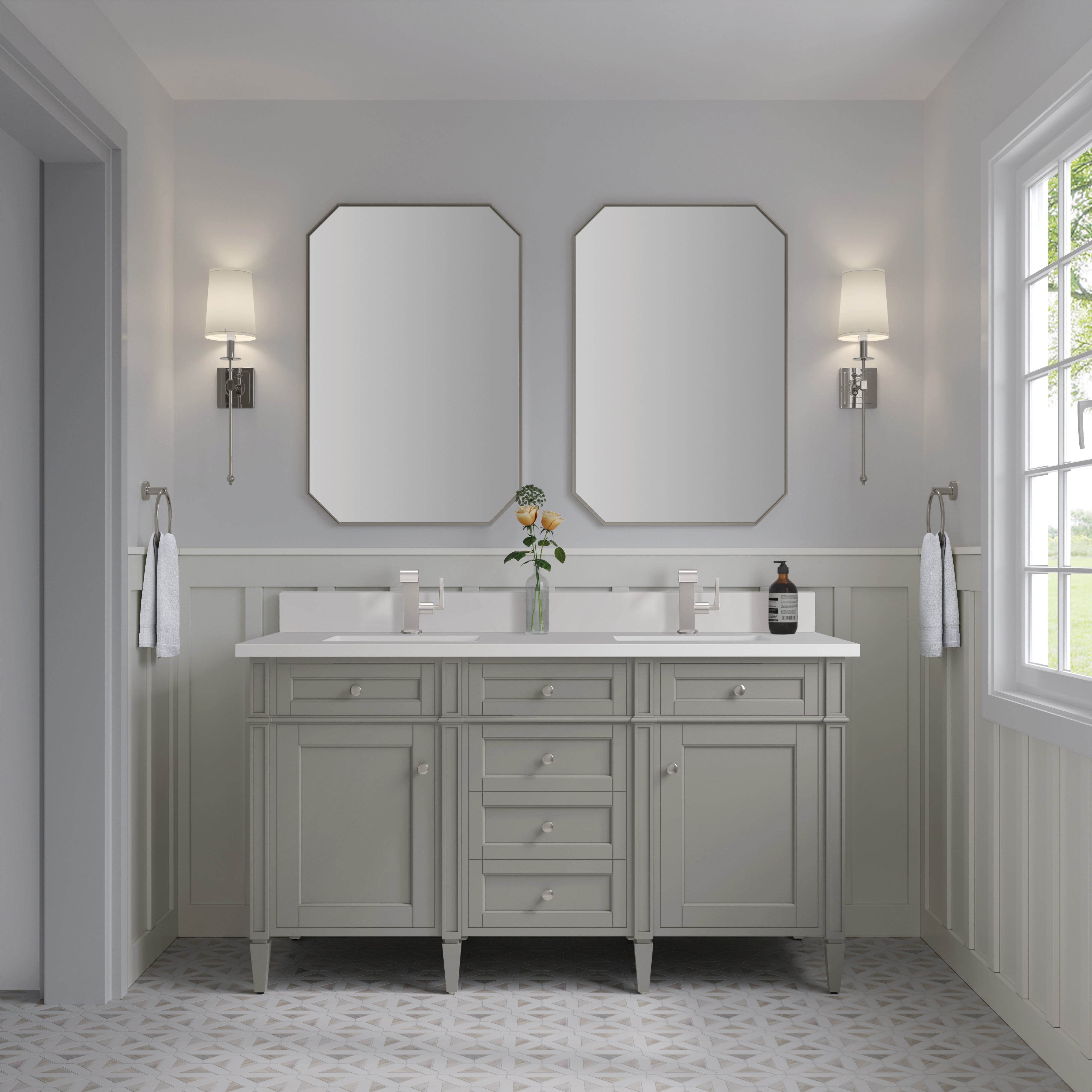 urban gray vanity