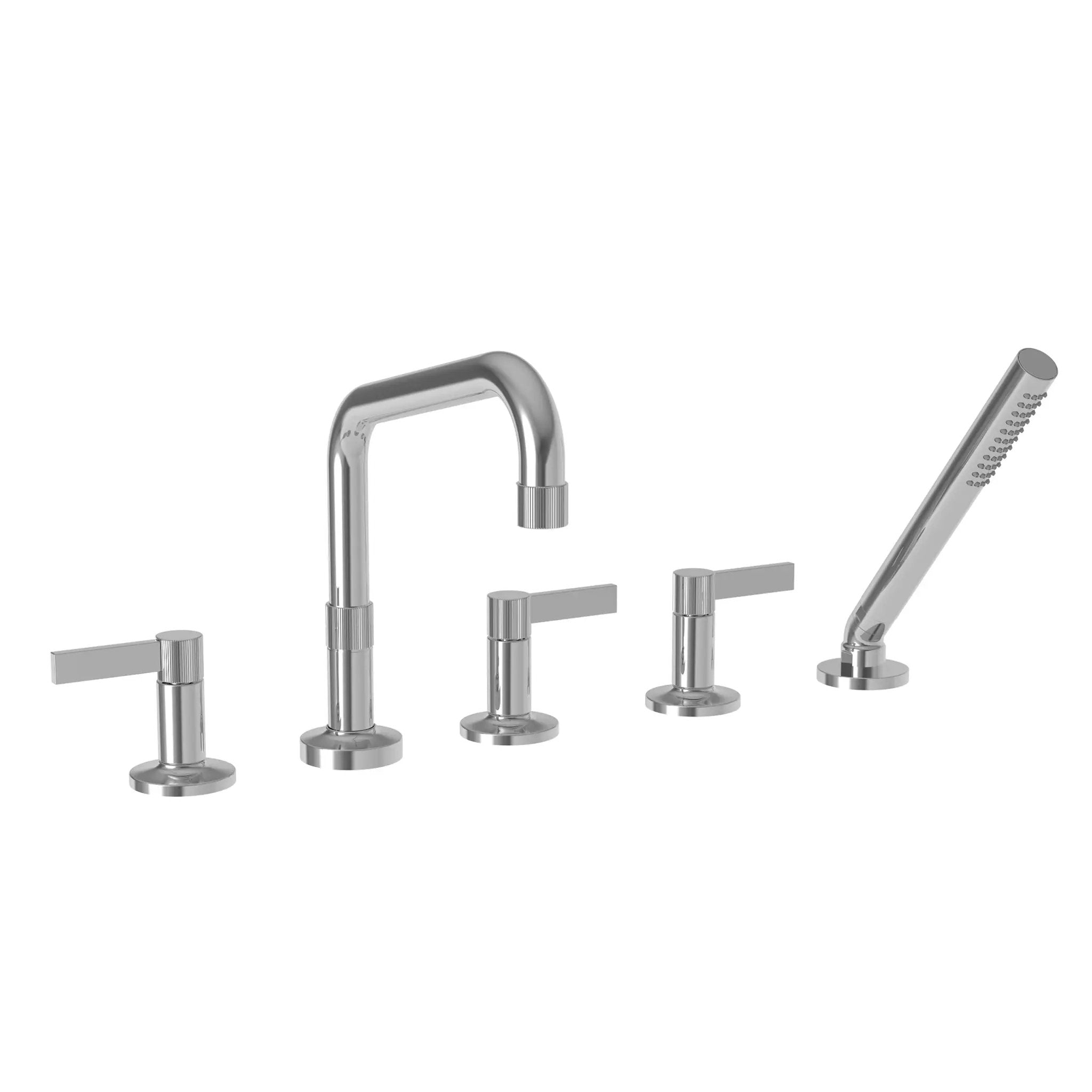 polished chrome tub faucet