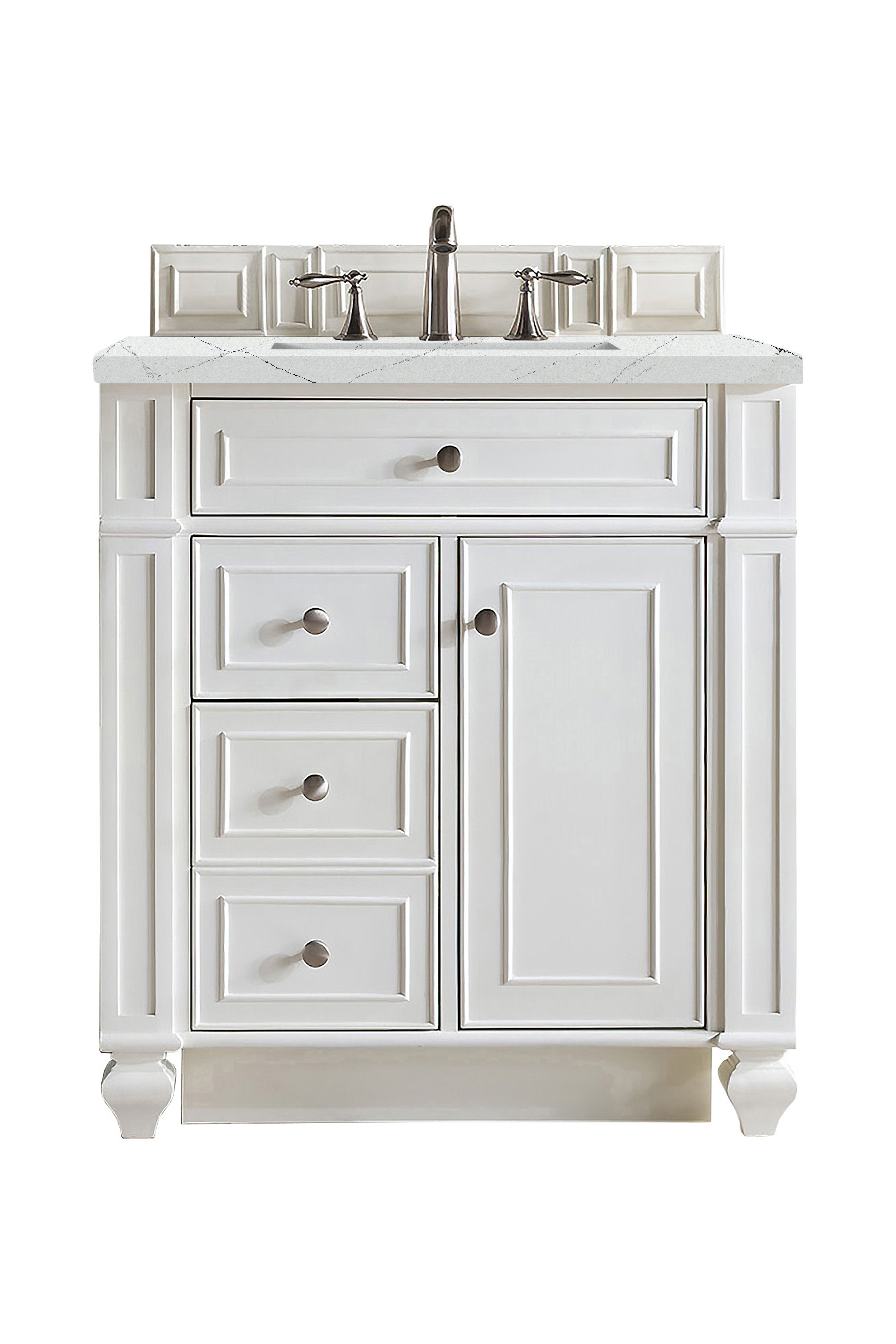 James Martin Vanities Bristol 30" Single Vanity - Bright White