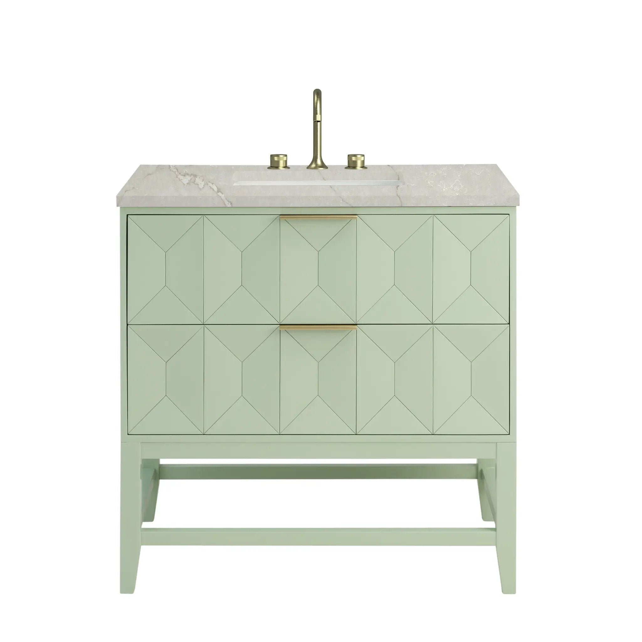 James Martin Emmeline 36" Single Vanity Set - Pistachio by James Martin Vanities