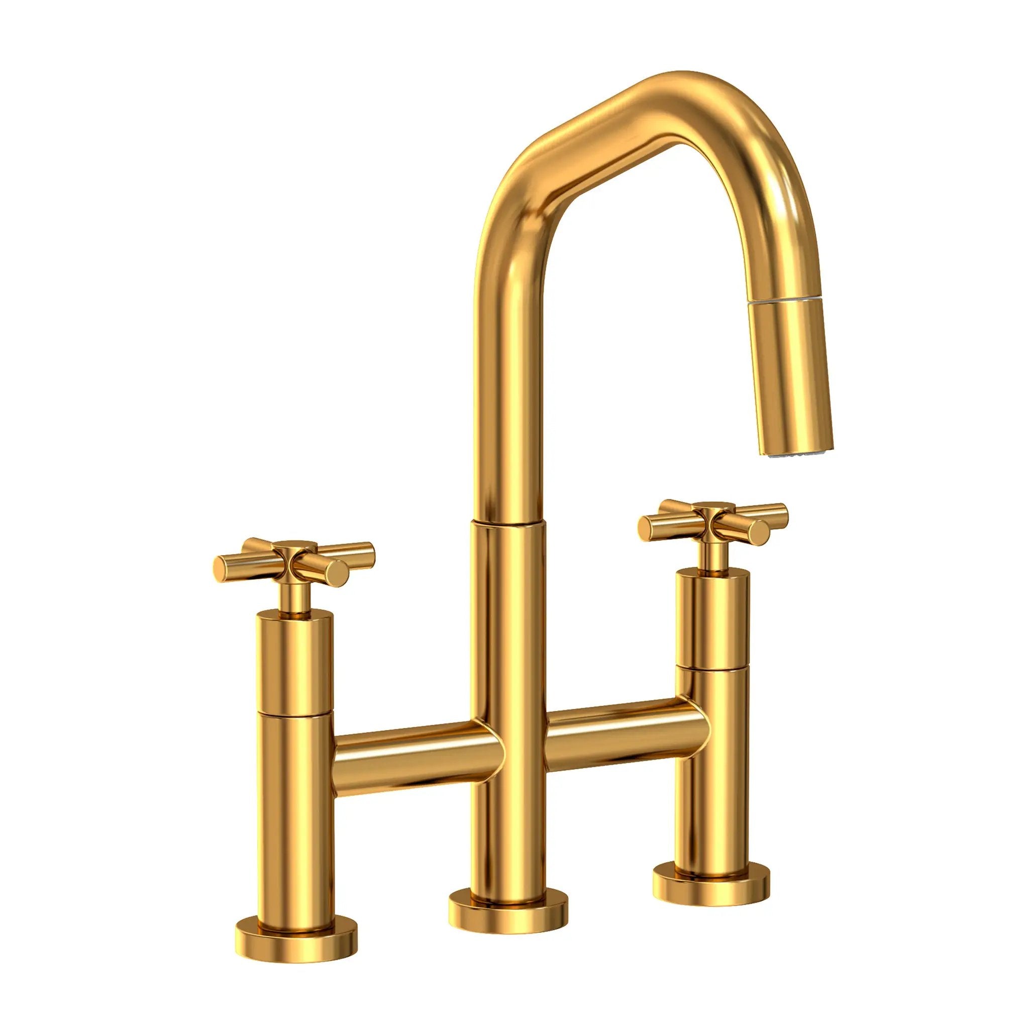Newport Brass East Square Kitchen Bridge Pull-Down Faucet by Newport Brass