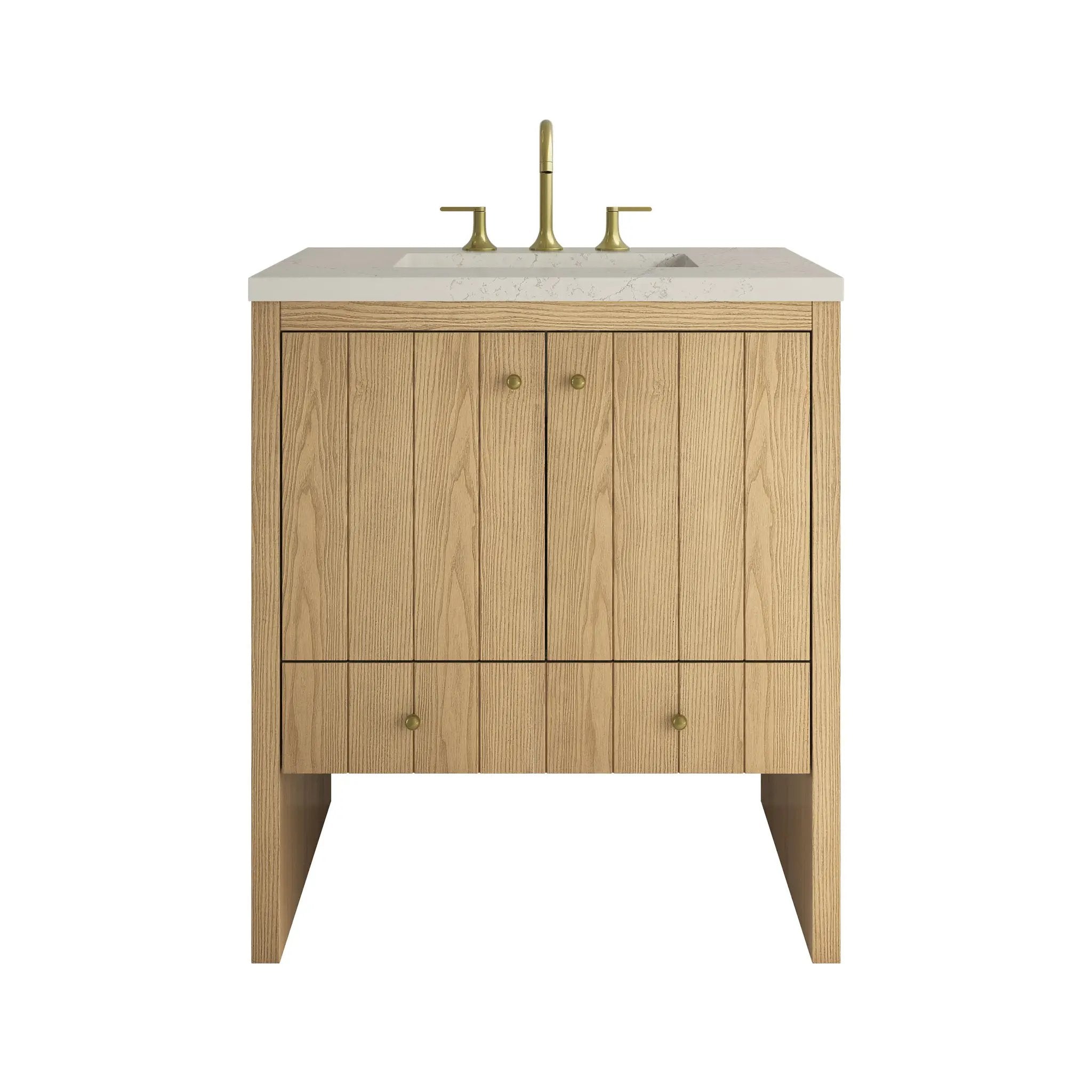 James Martin Hudson 30" Single Vanity Set - Light Natural Oak by James Martin Vanities