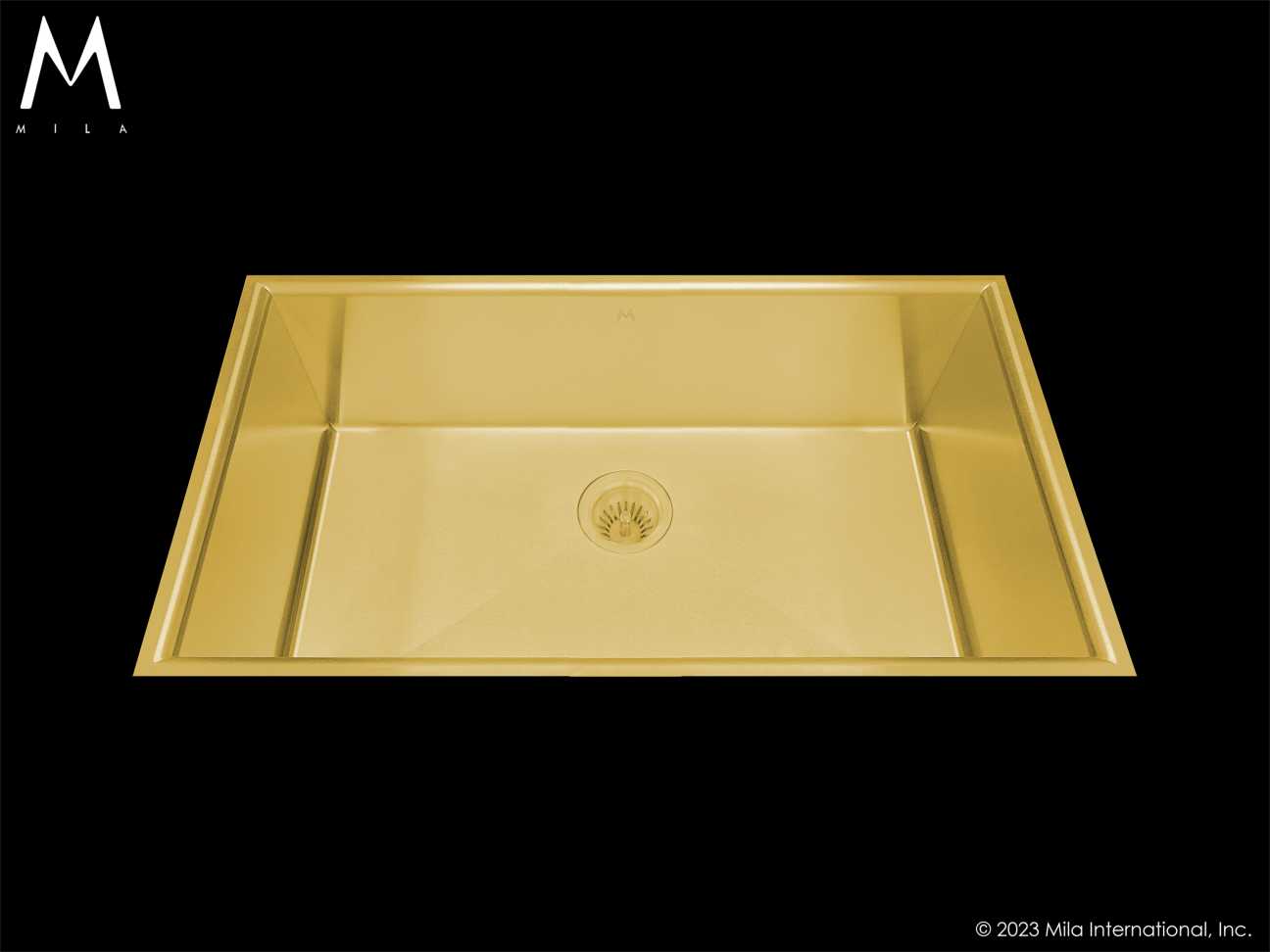 MILA ARC Low Profile Single Bowl Flush-Mount 32.5 x 18 Kitchen Sink