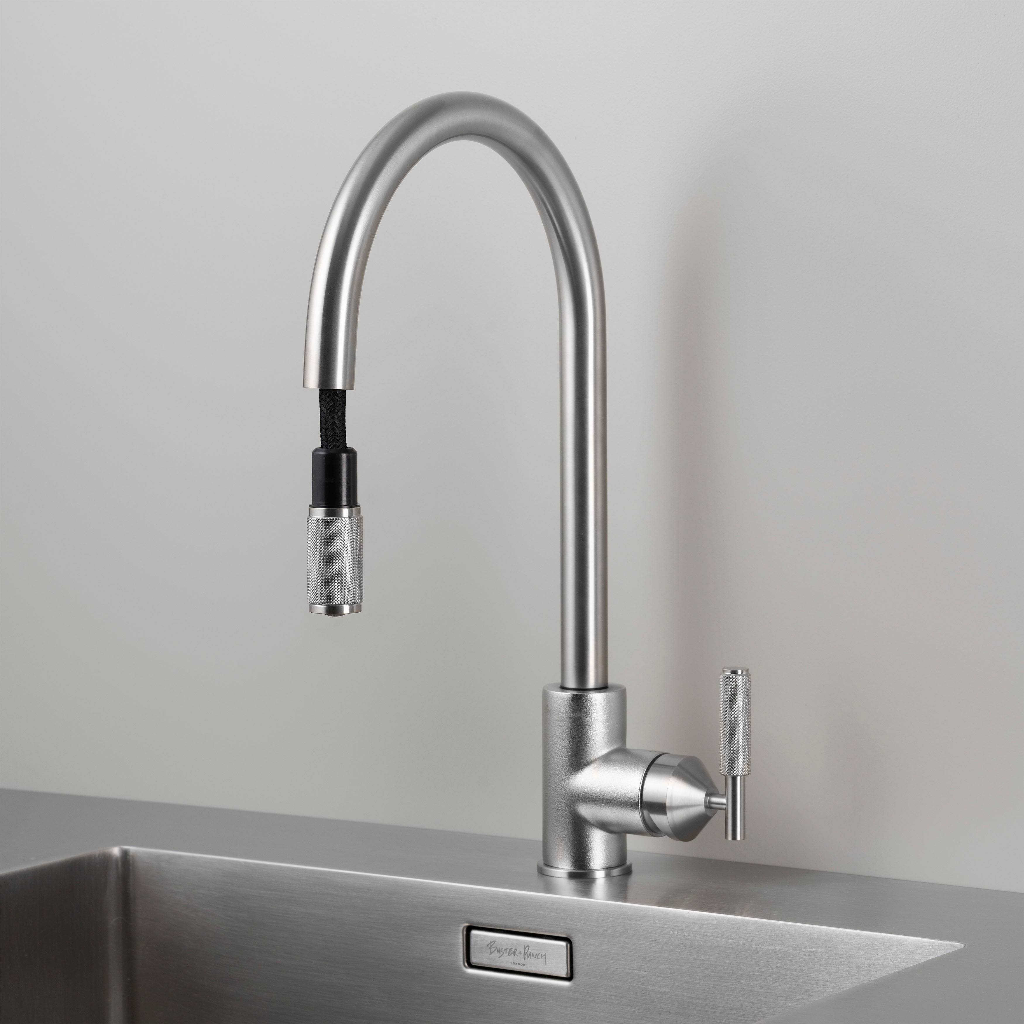 steel kitchen faucet
