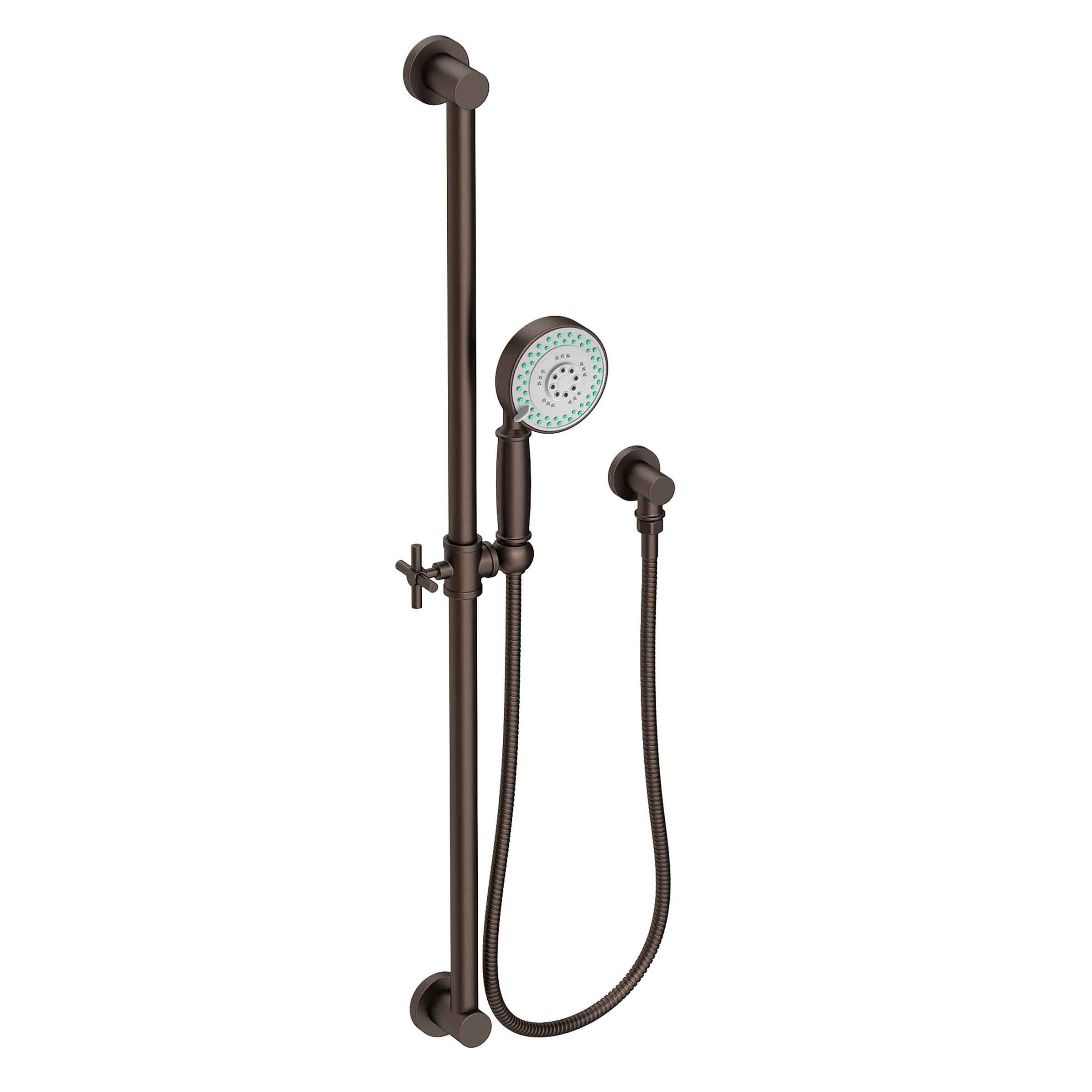 Newport Brass Tub & Shower Slide Bar with Multifunction Hand Shower Set