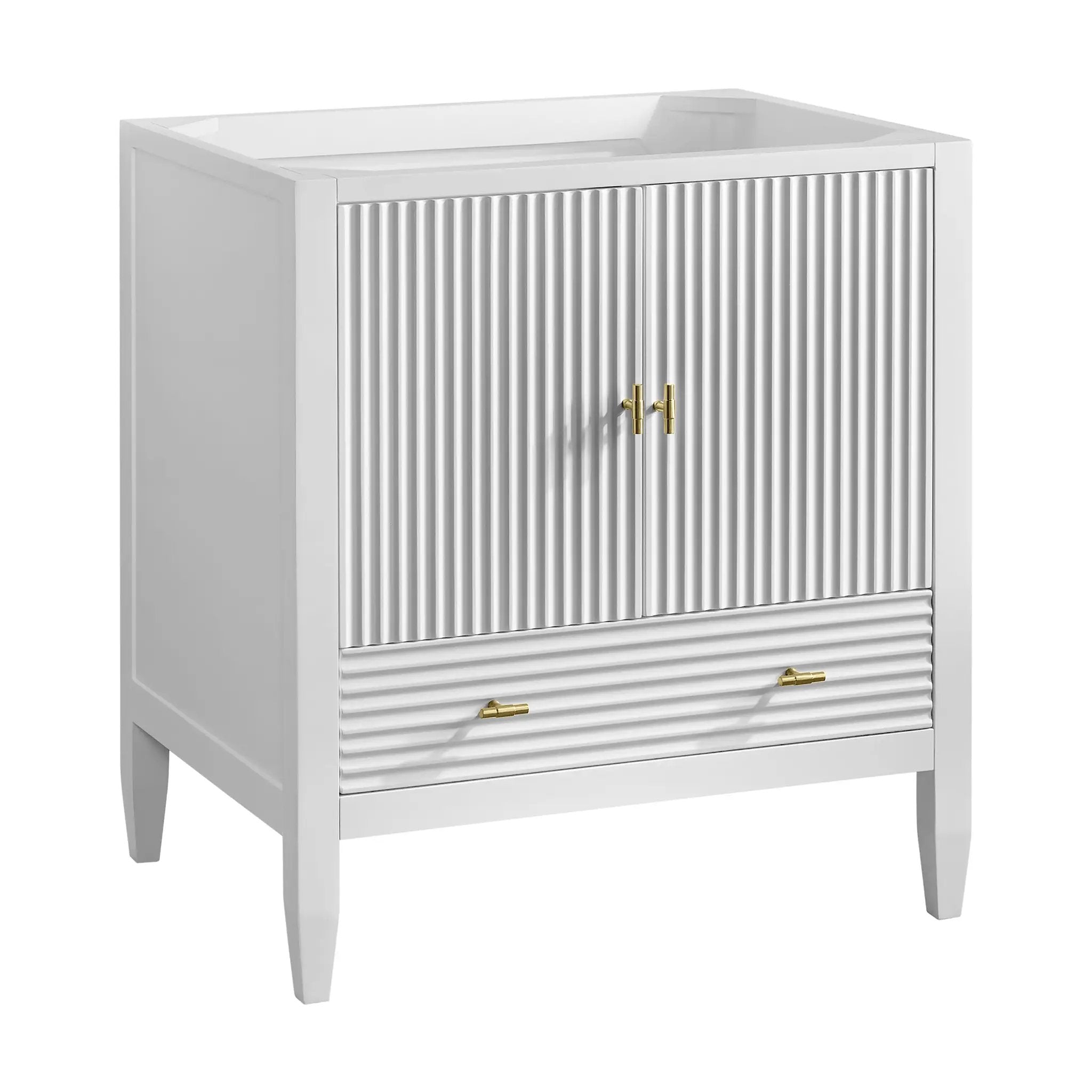 bright white vanity