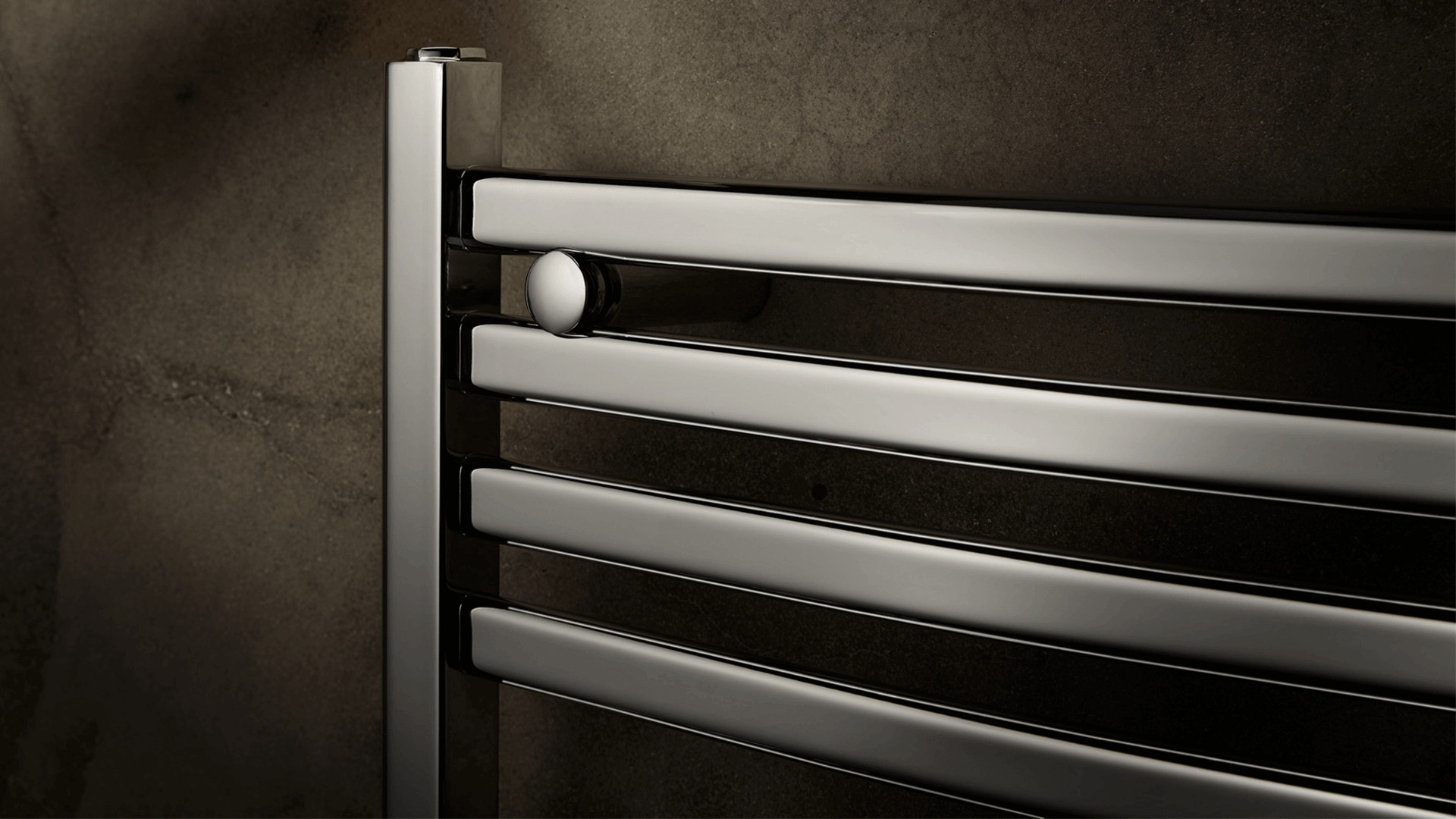 polished chrome towel warmer