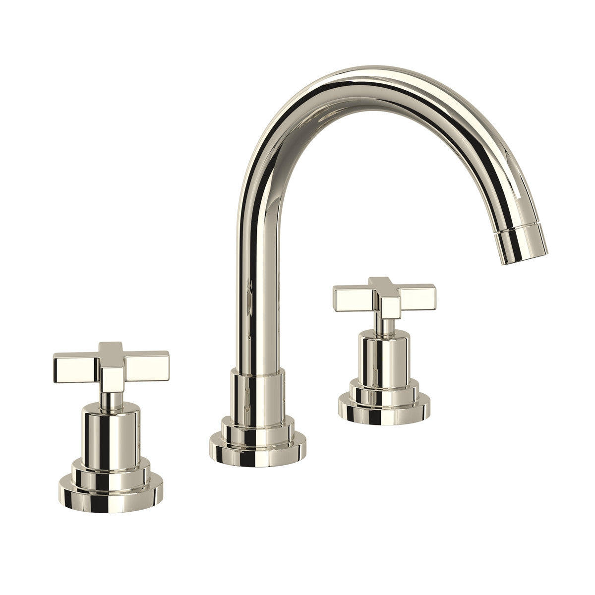 Rohl Lombardia Widespread Lavatory Faucet with C-Spout