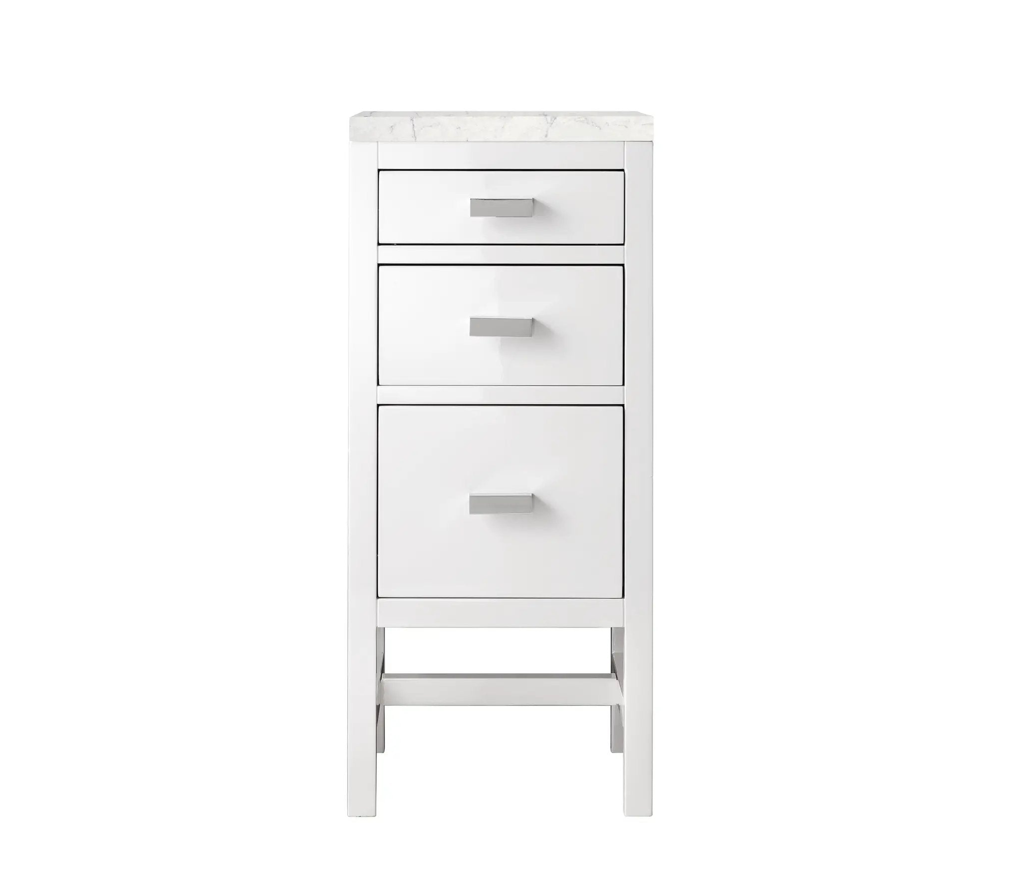 James Martin Addison 15" Base Cabinet Set - Glossy White by James Martin Vanities