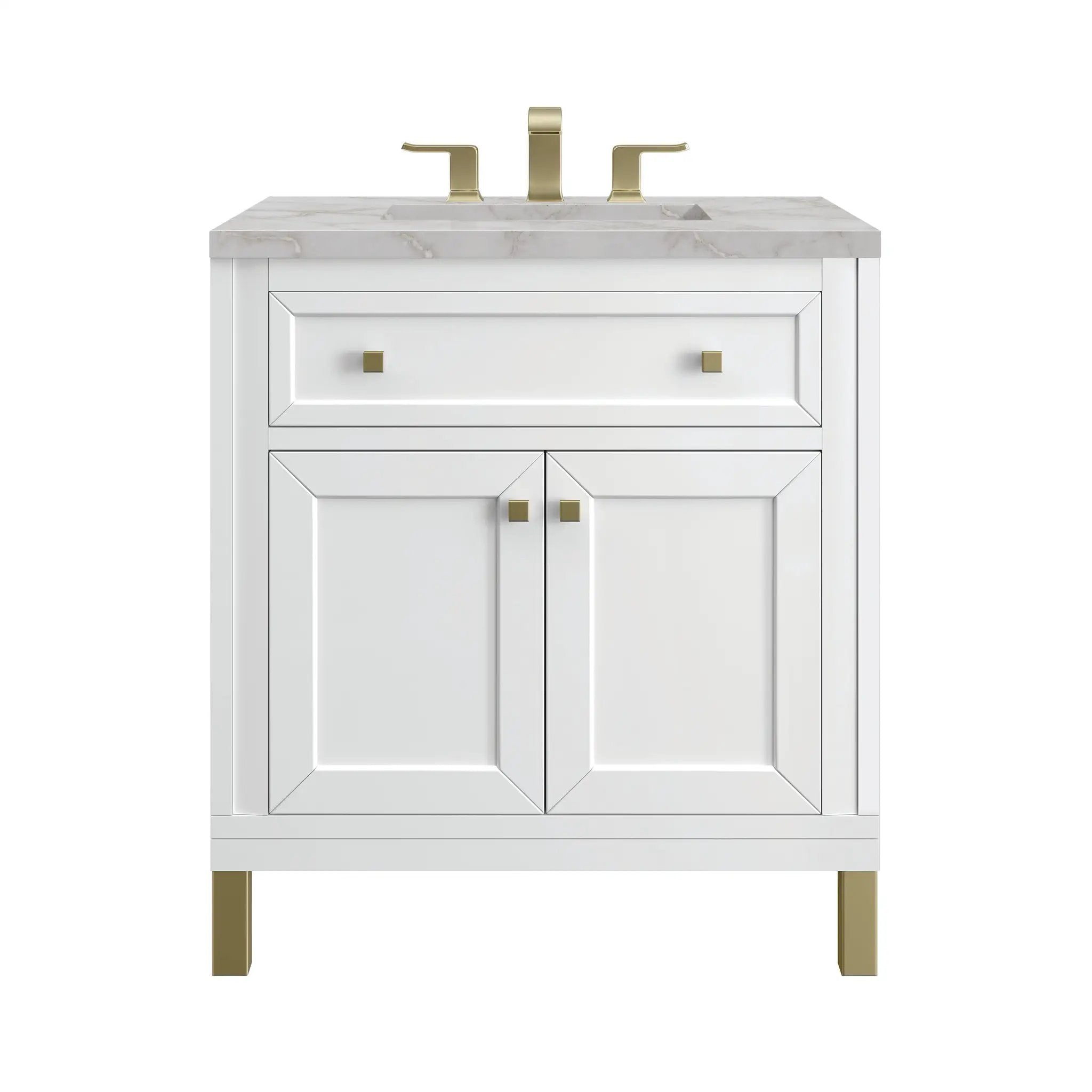 James Martin Chicago 30" Single Vanity Set - Glossy White by James Martin Vanities