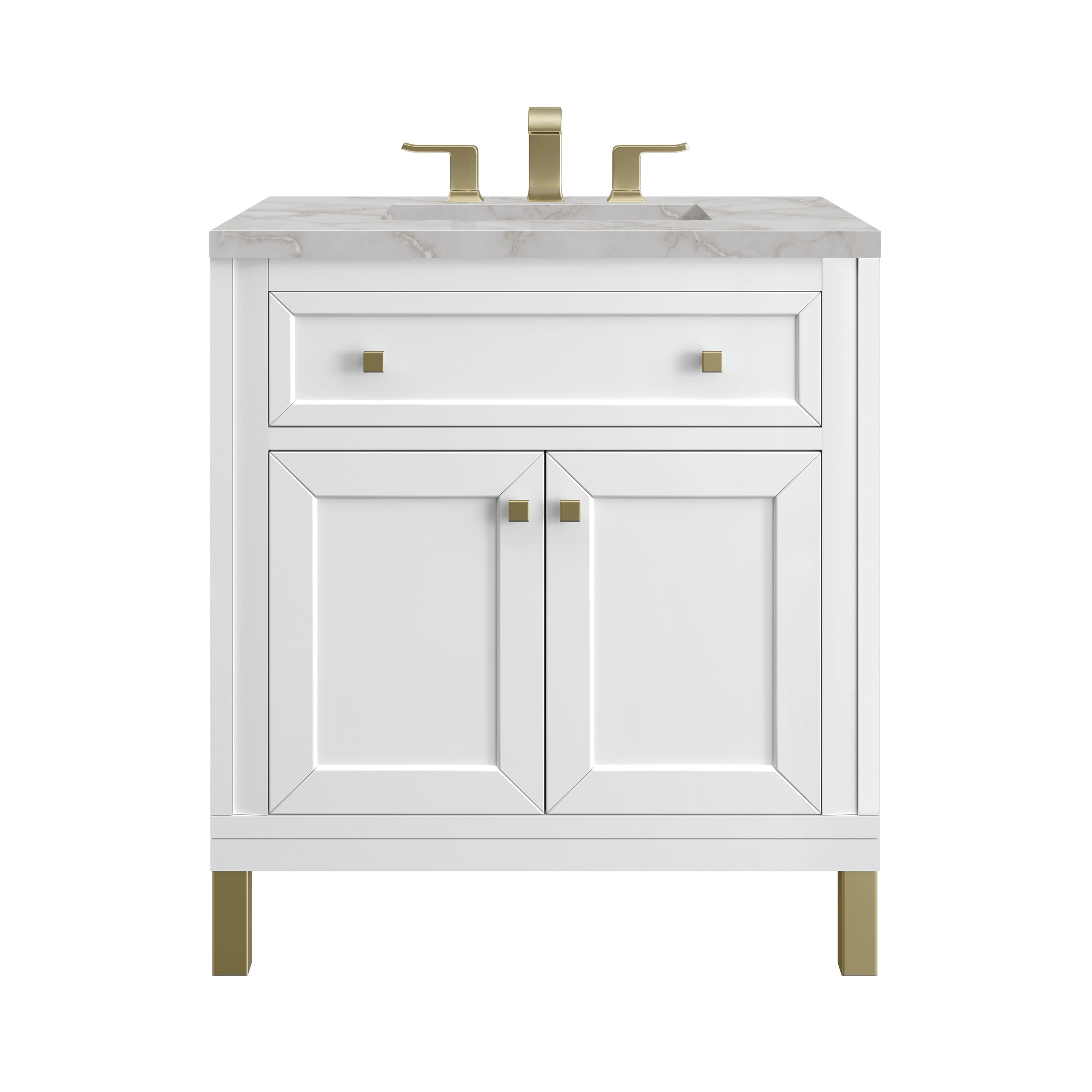 James Martin Vanities Chicago 30" Single Vanity - Glossy White