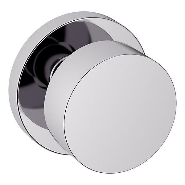 polished chrome knob