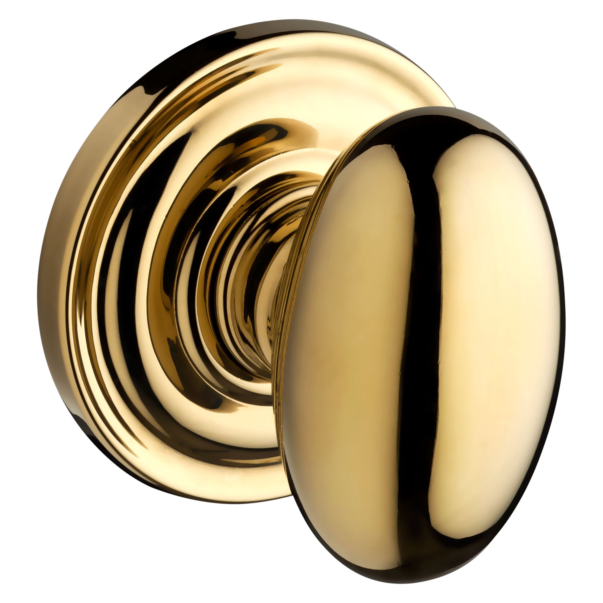polished brass door knob