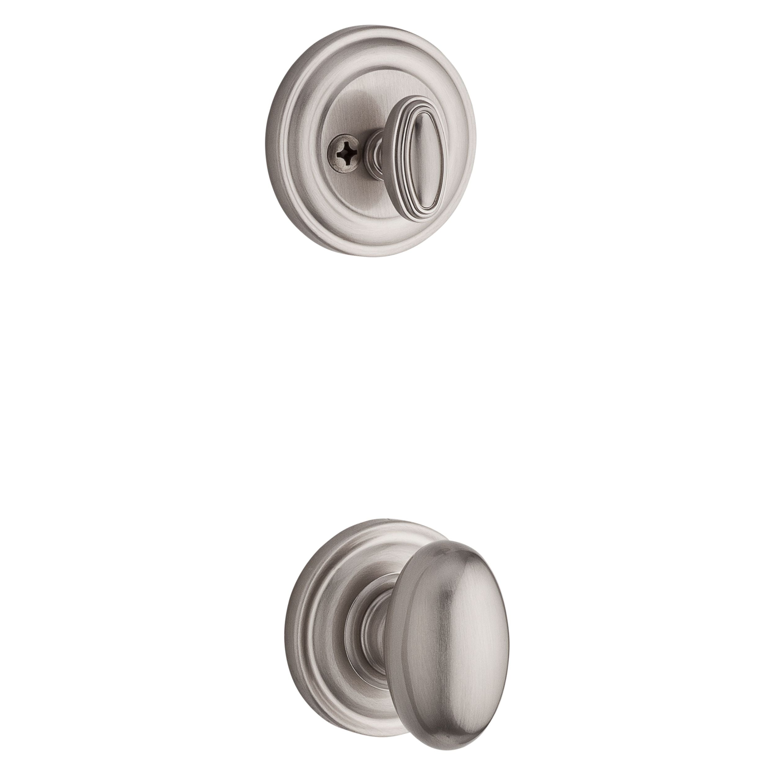 satin nickel door handle and knob