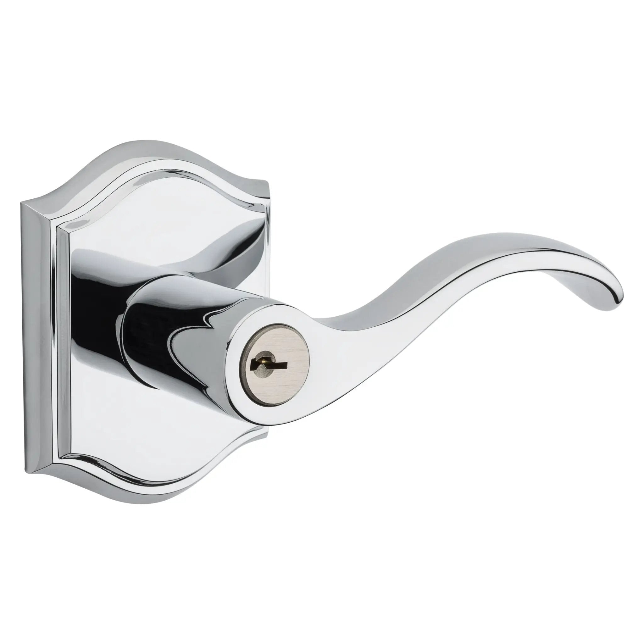 Baldwin Reserve Curve Lever and Traditional Arch Rose by Baldwin