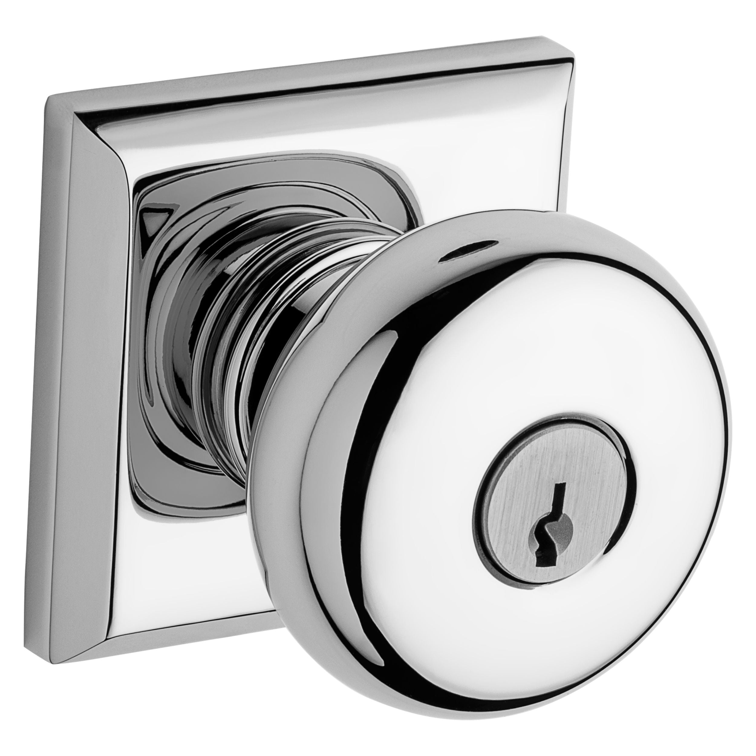 Baldwin Reserve Round Knob and Traditional Square Rose