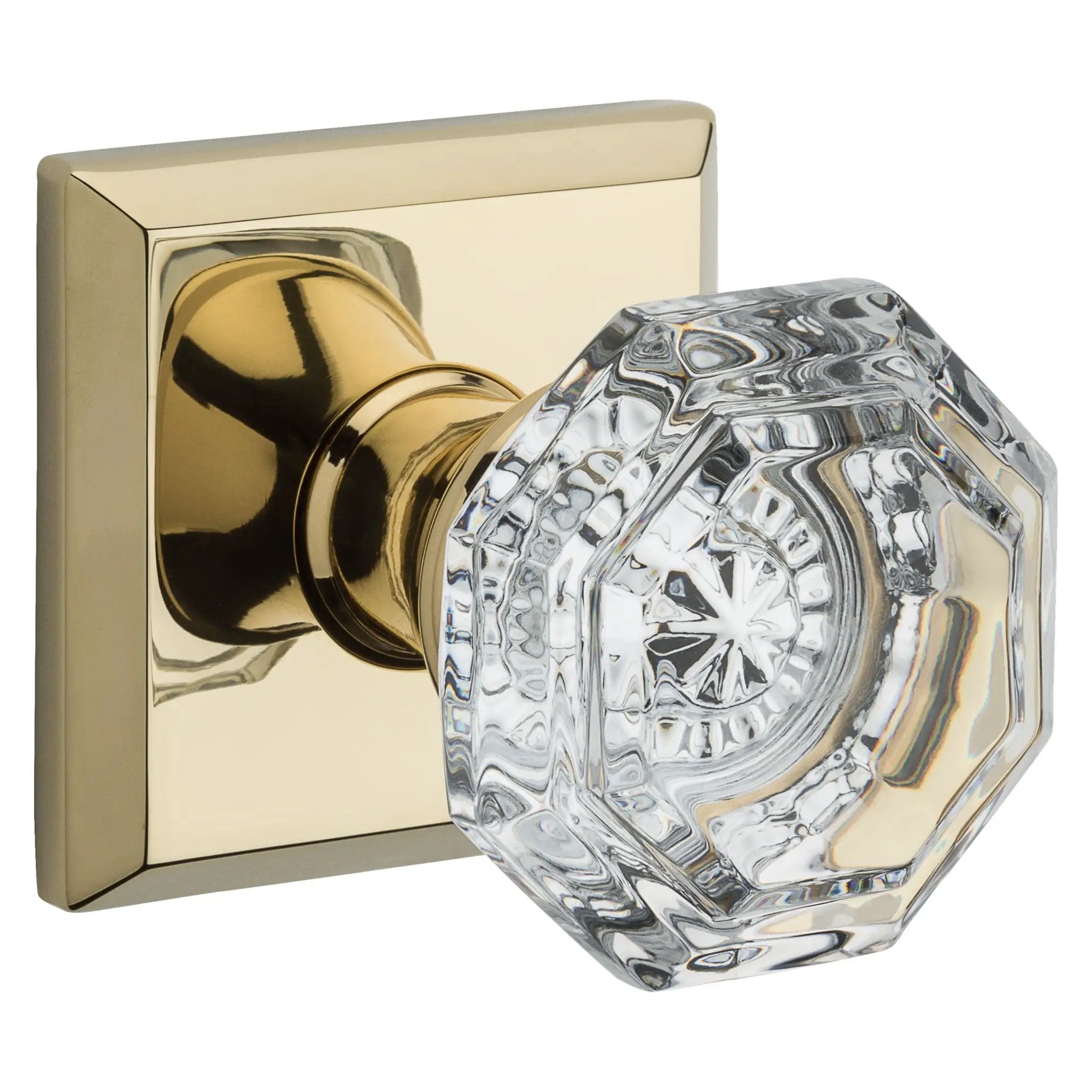 polished brass door knob