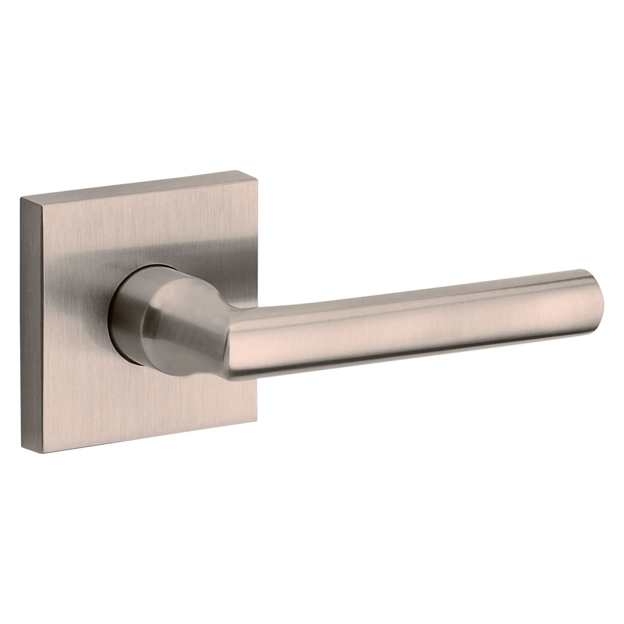 Baldwin Reserve Tube Lever and Contemporary Square Rose by Baldwin