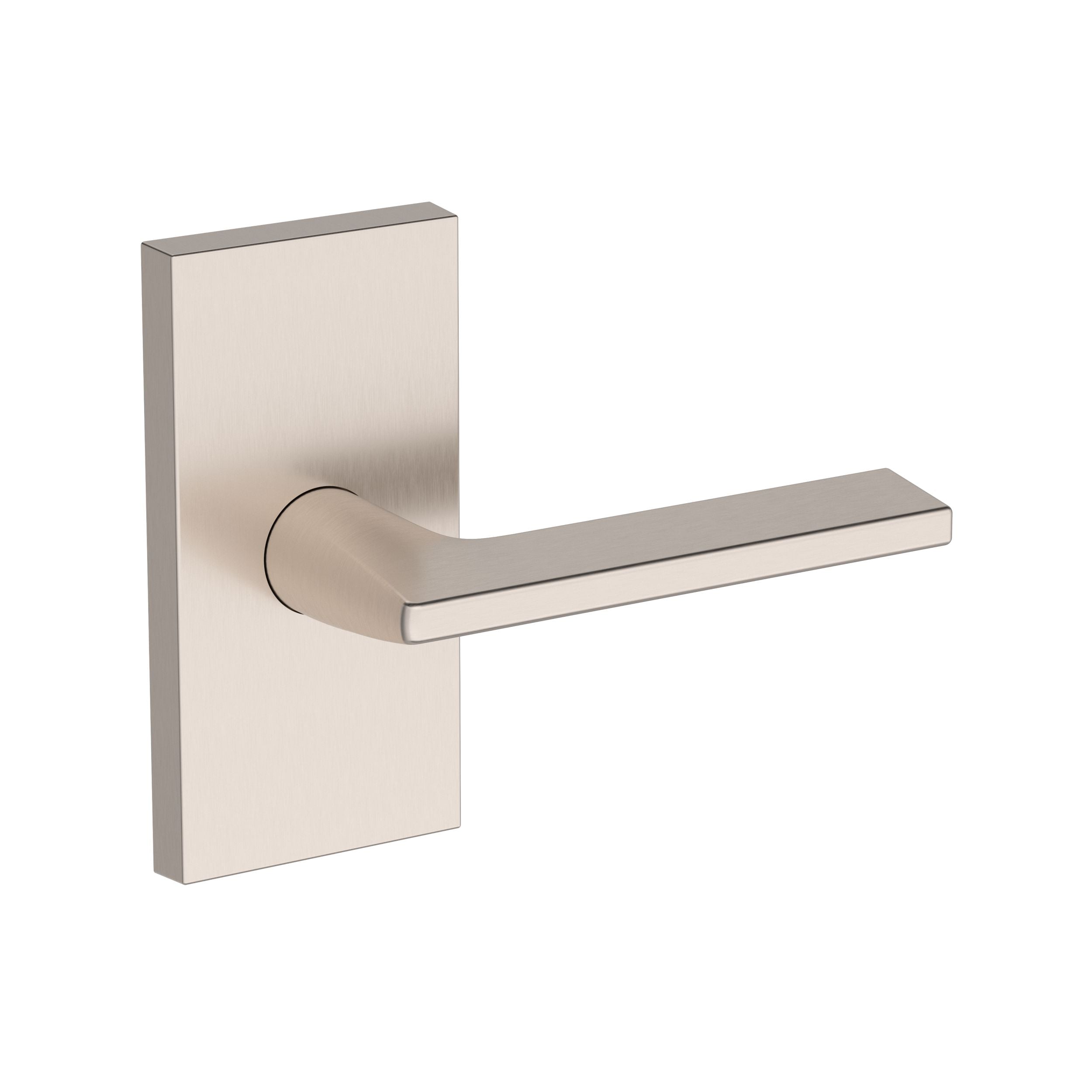 satin nickel door lever
