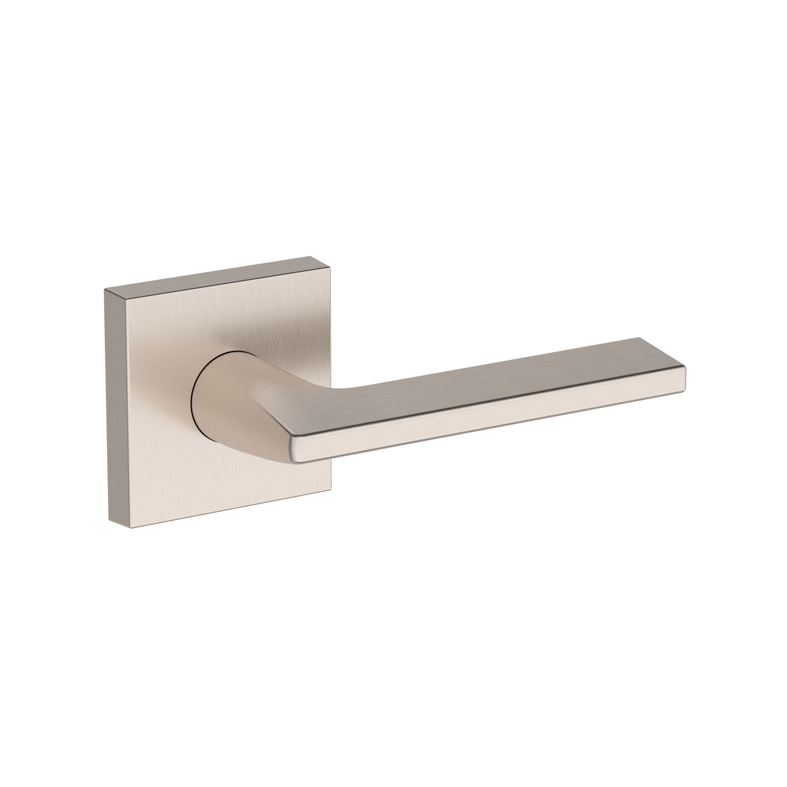 satin nickel door lever
