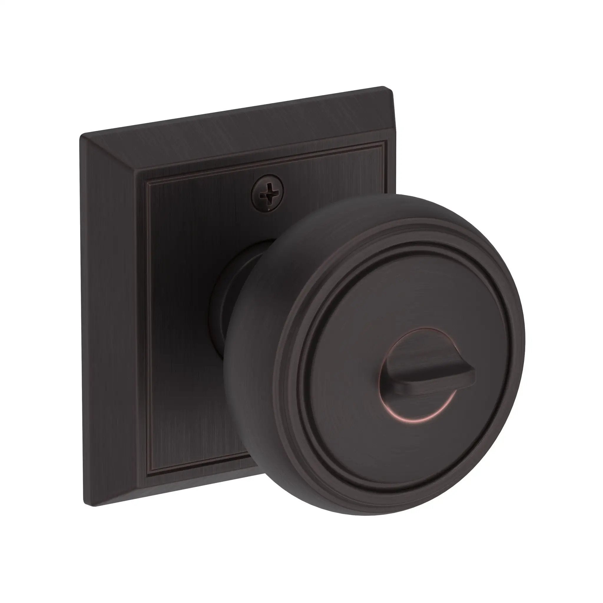 Baldwin Reserve Bremerton Knob with Chamfered Square Rose by Baldwin