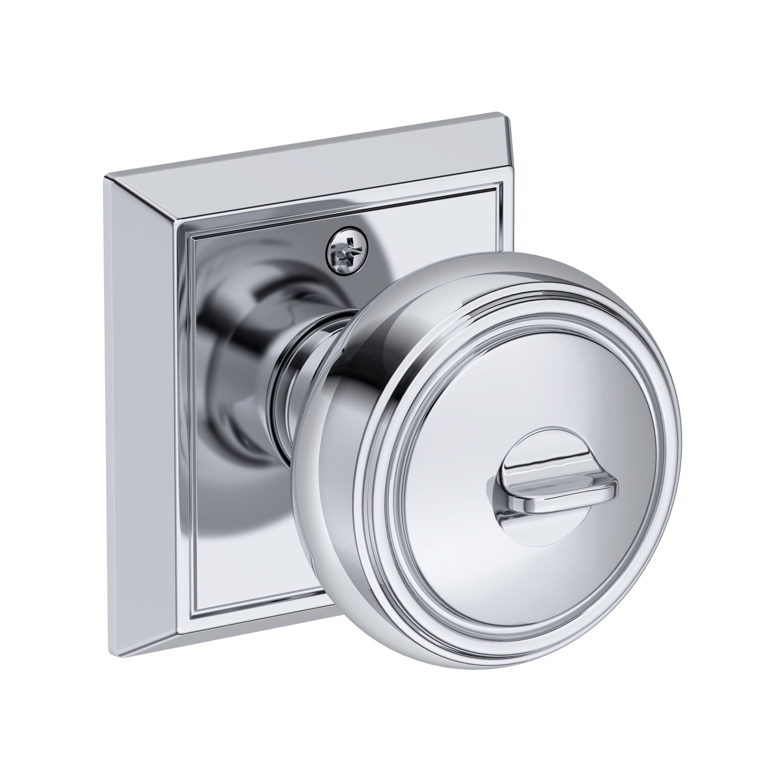 Baldwin Reserve Bremerton Knob with Chamfered Square Rose