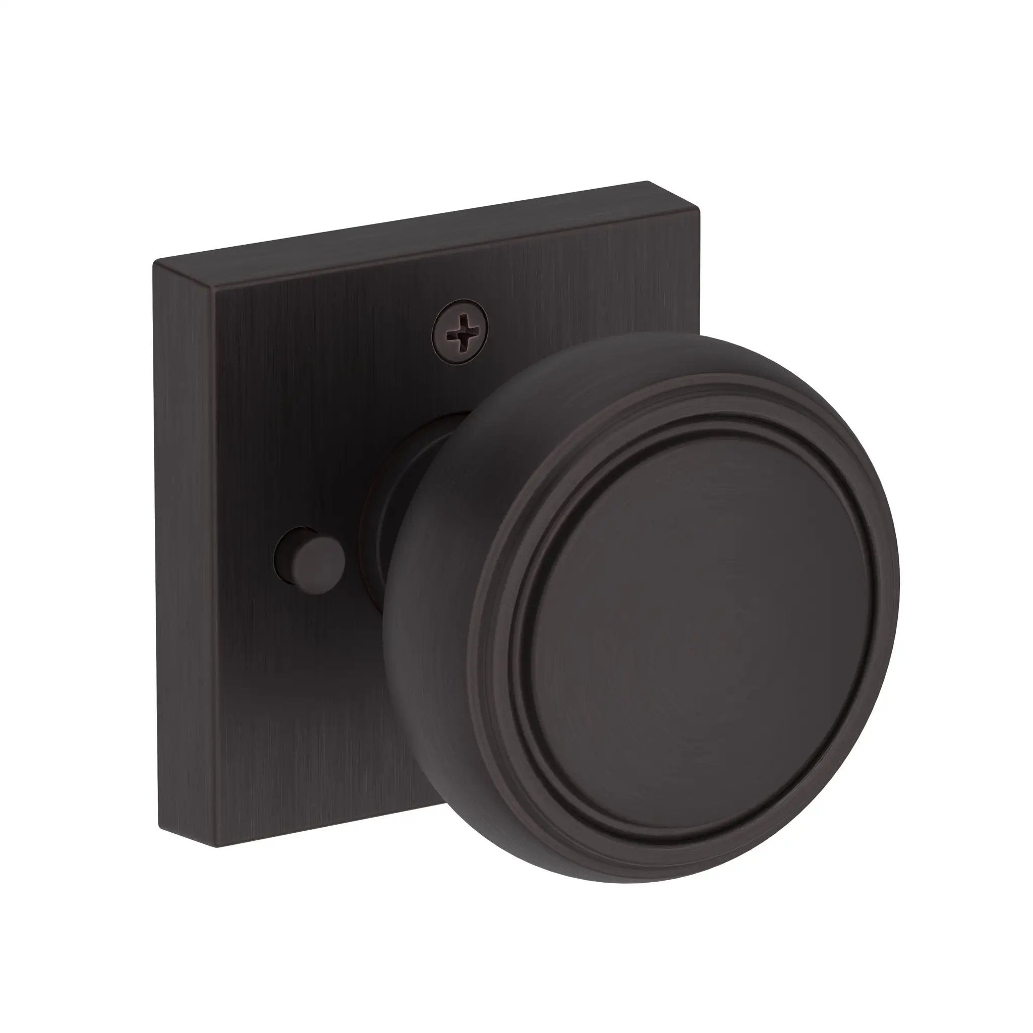 Baldwin Reserve Bremerton Knob with Contemporary Square Rose by Baldwin