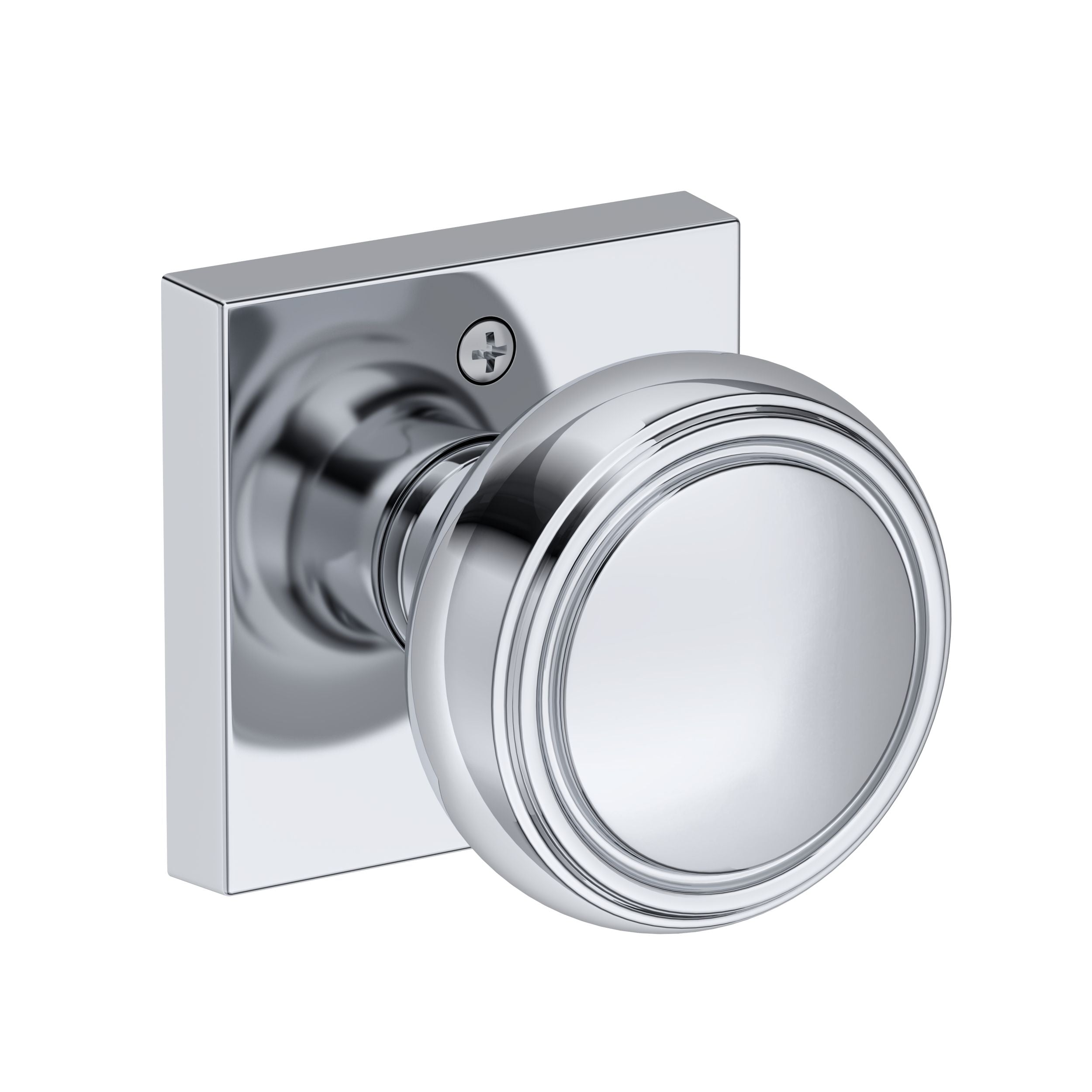 Baldwin Reserve Bremerton Knob with Contemporary Square Rose
