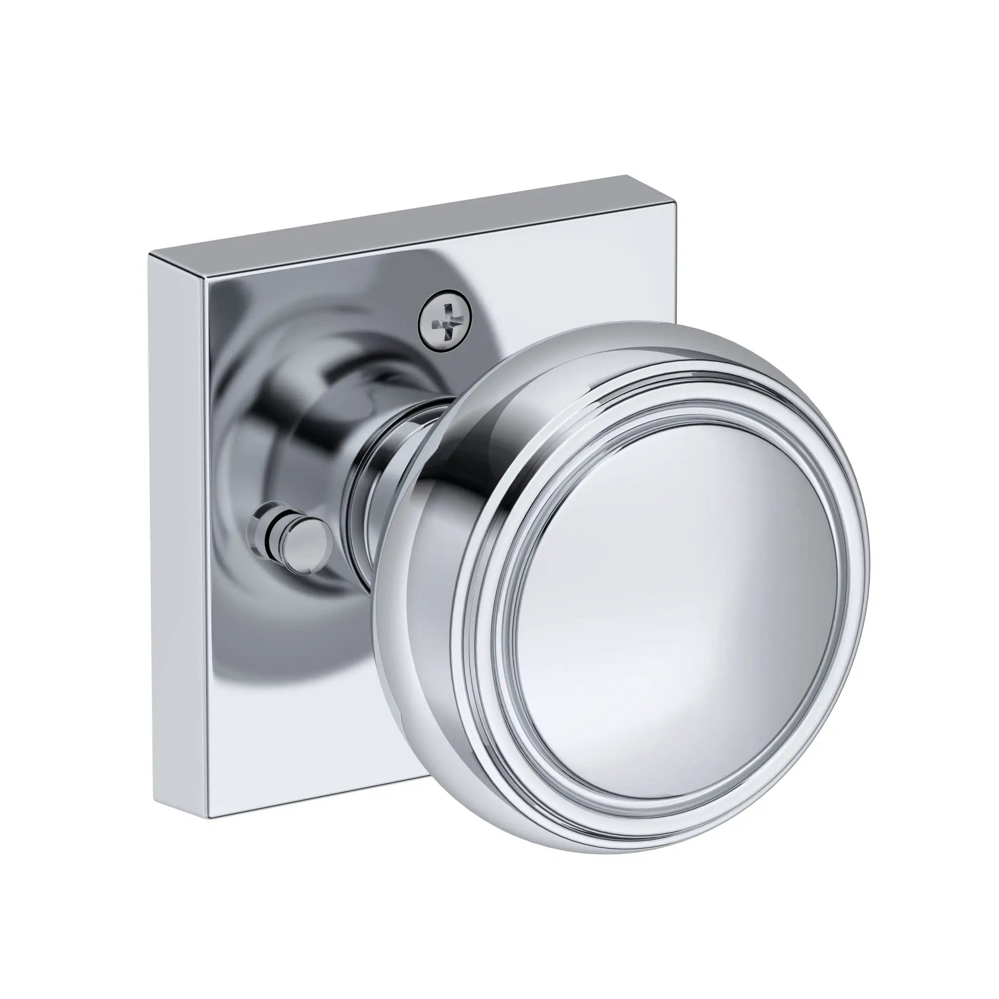 Baldwin Reserve Bremerton Knob with Contemporary Square Rose by Baldwin