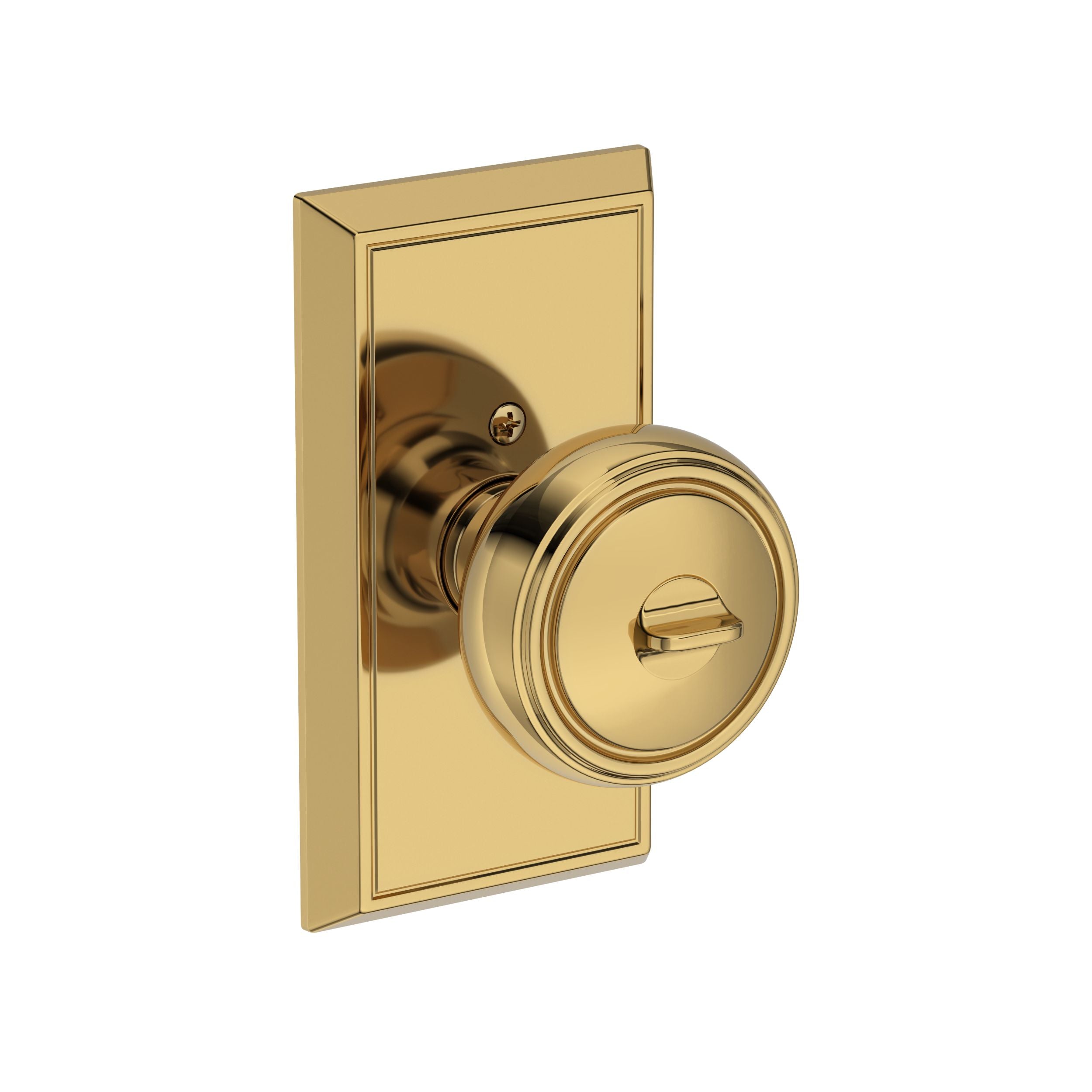 polished brass door knob