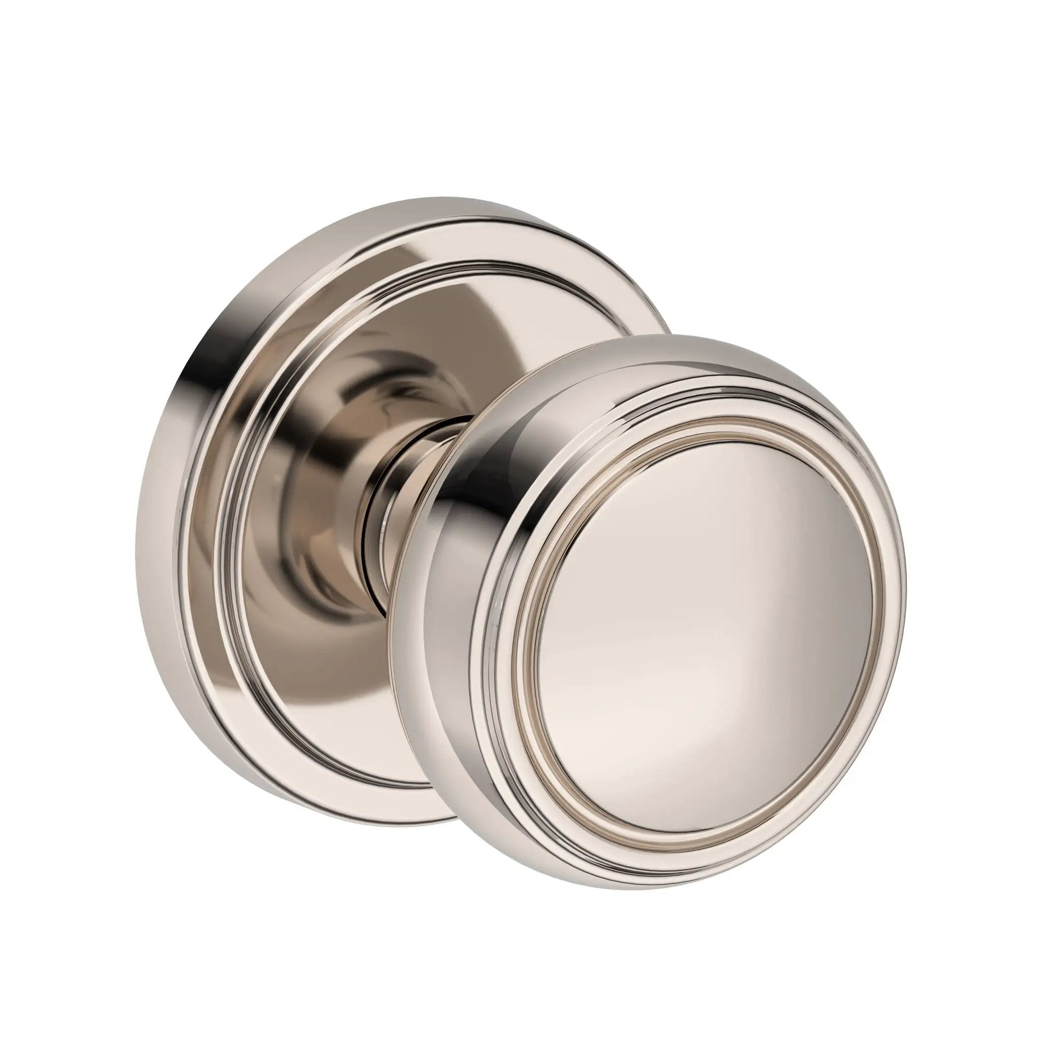 polished nickel door knob